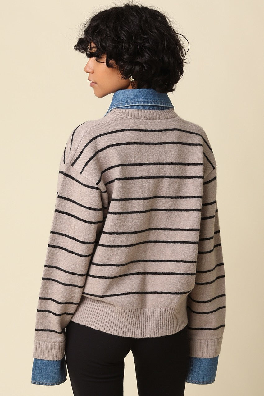 Alaina Striped Sweater