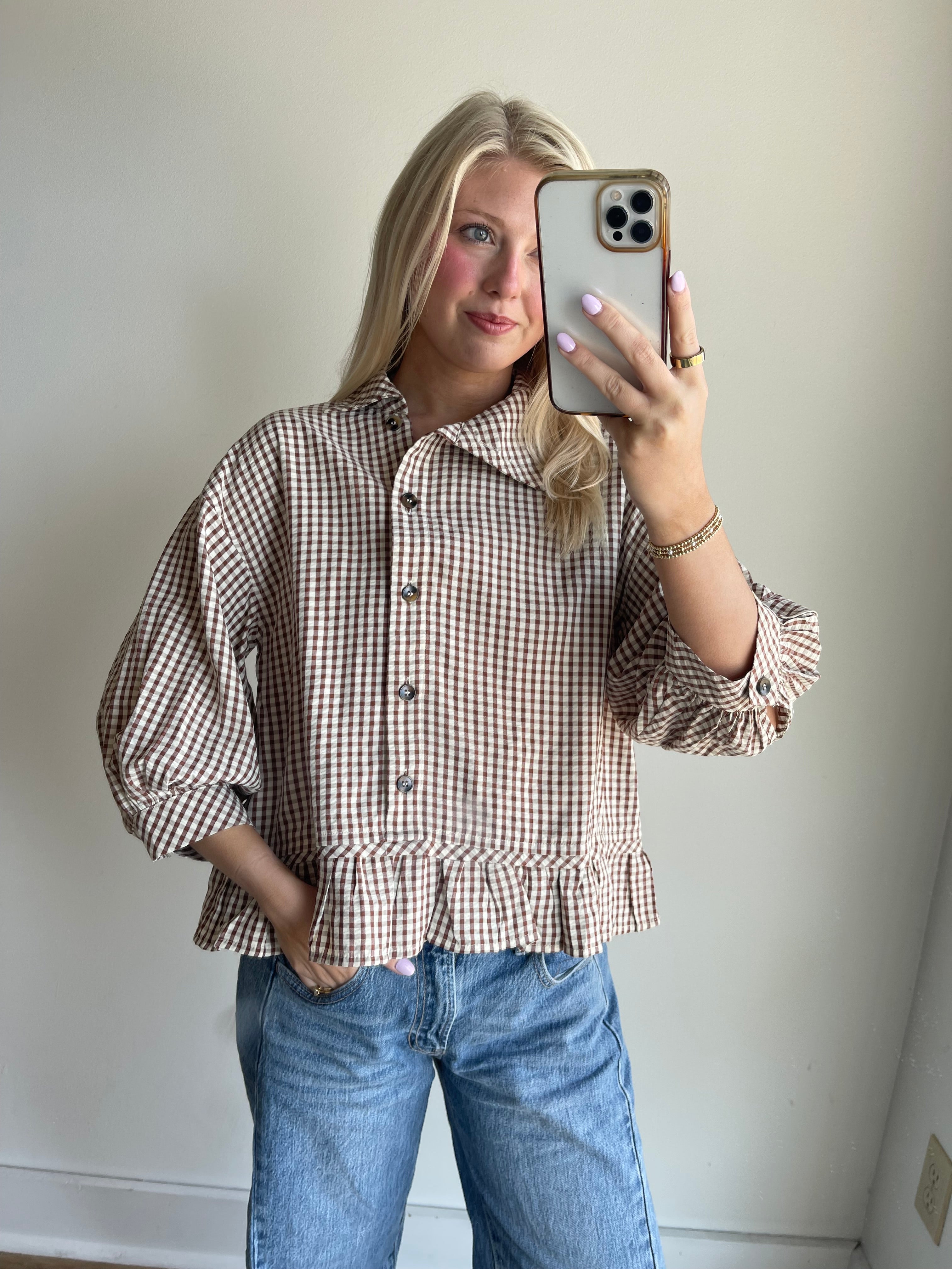 Miller Gingham Top
