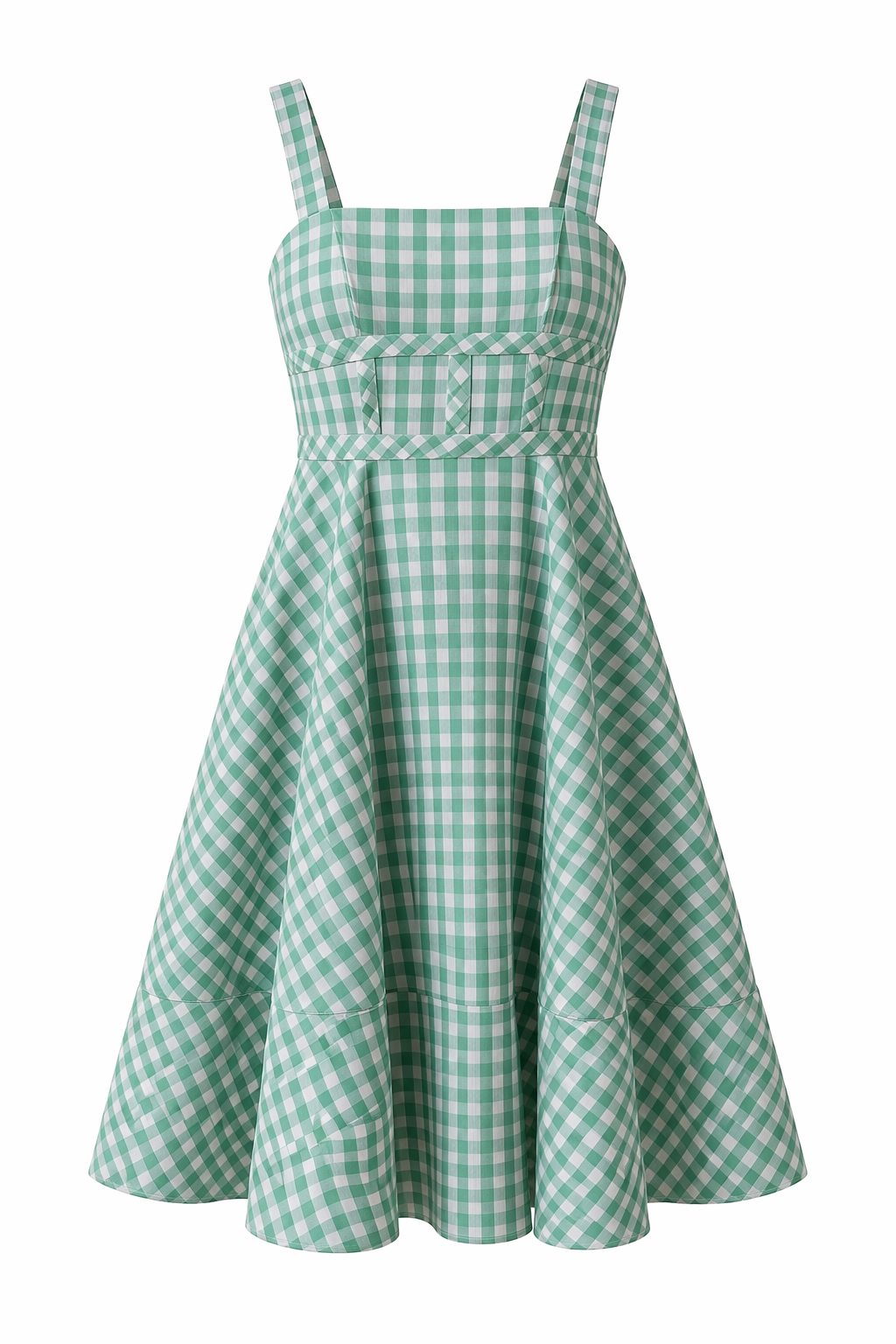 Gabriella Gingham Midi Dress