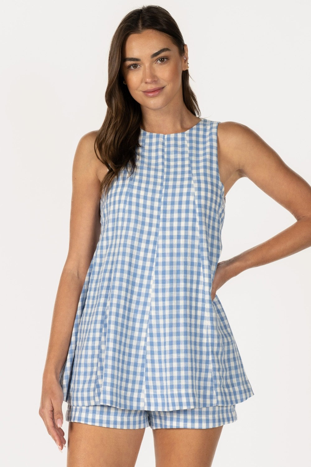Farah Gingham Romper