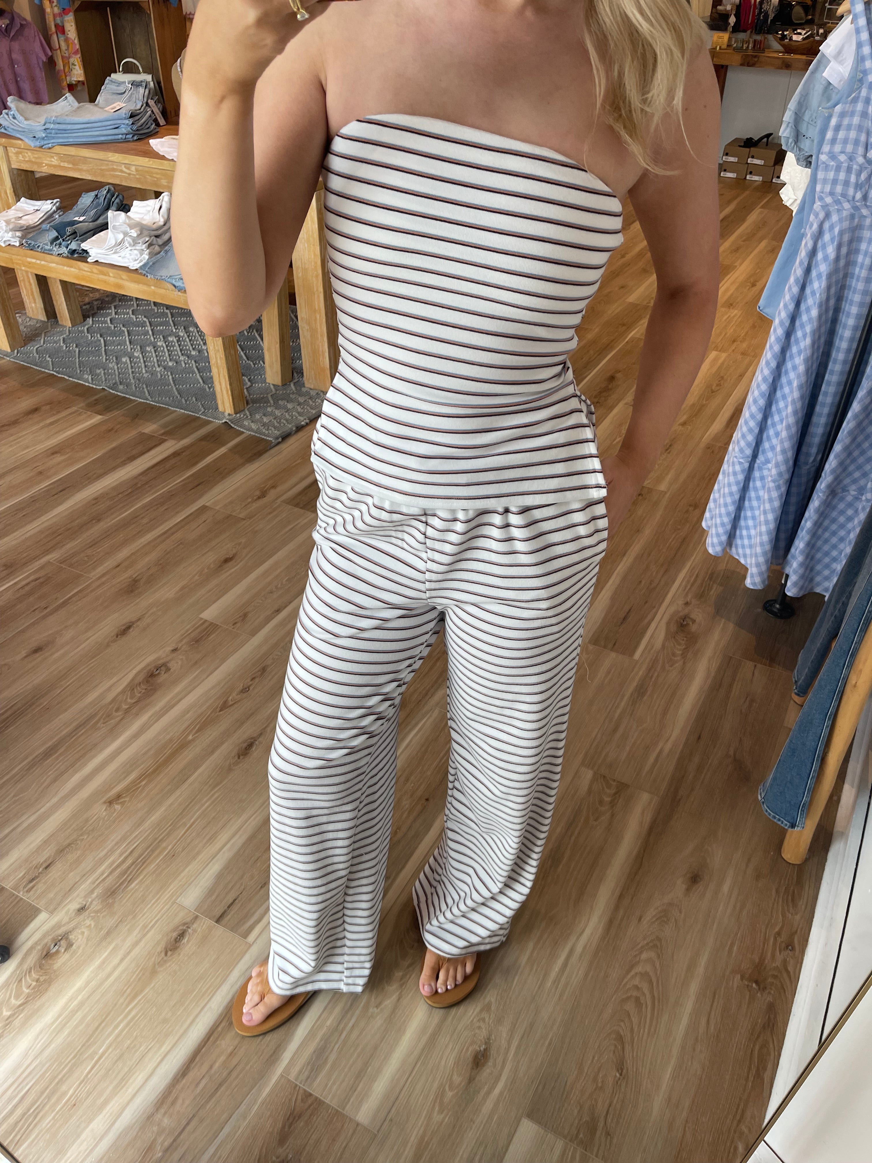 Bailey Striped Tube Top