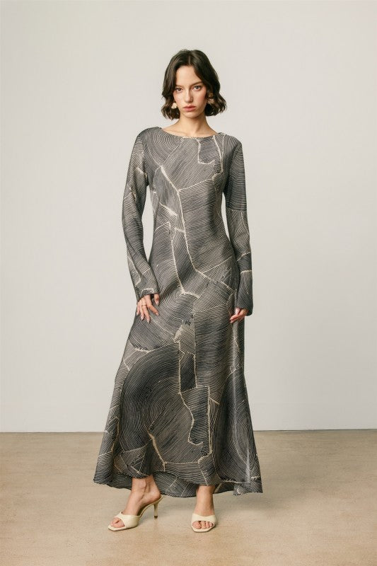 Nirah Abstract Maxi Dress
