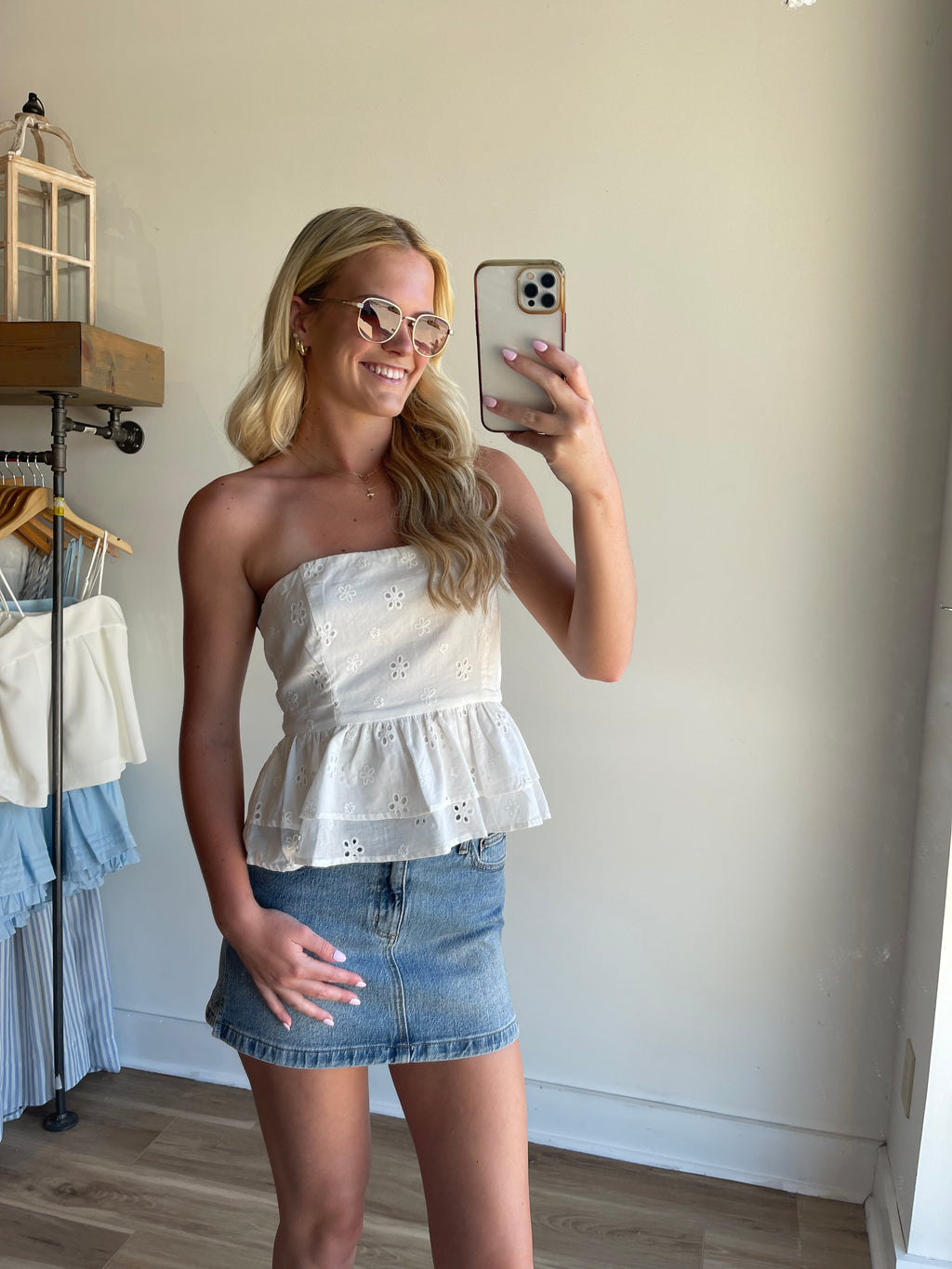Malibu Eyelet Top
