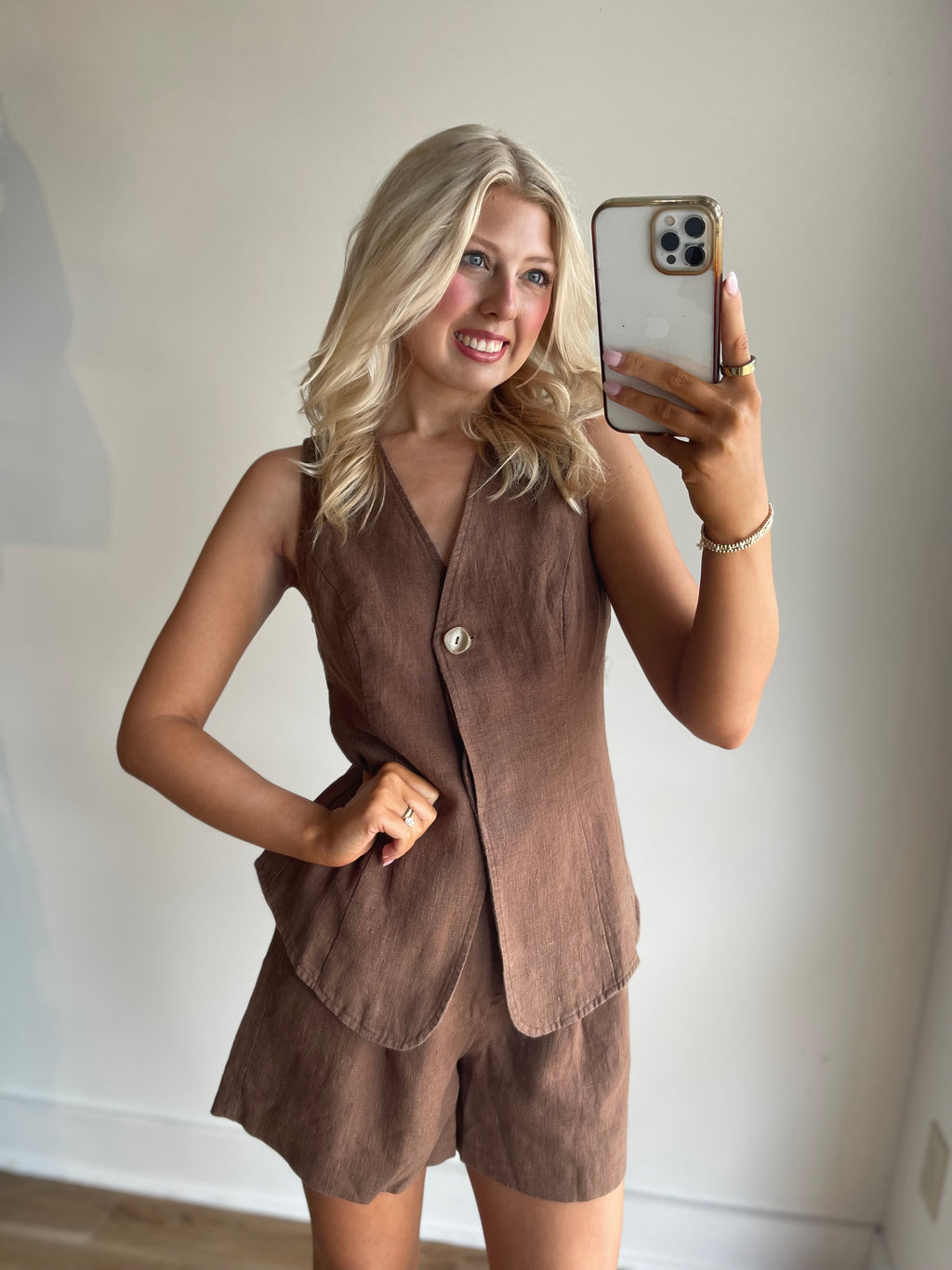 Eloise Linen Vest