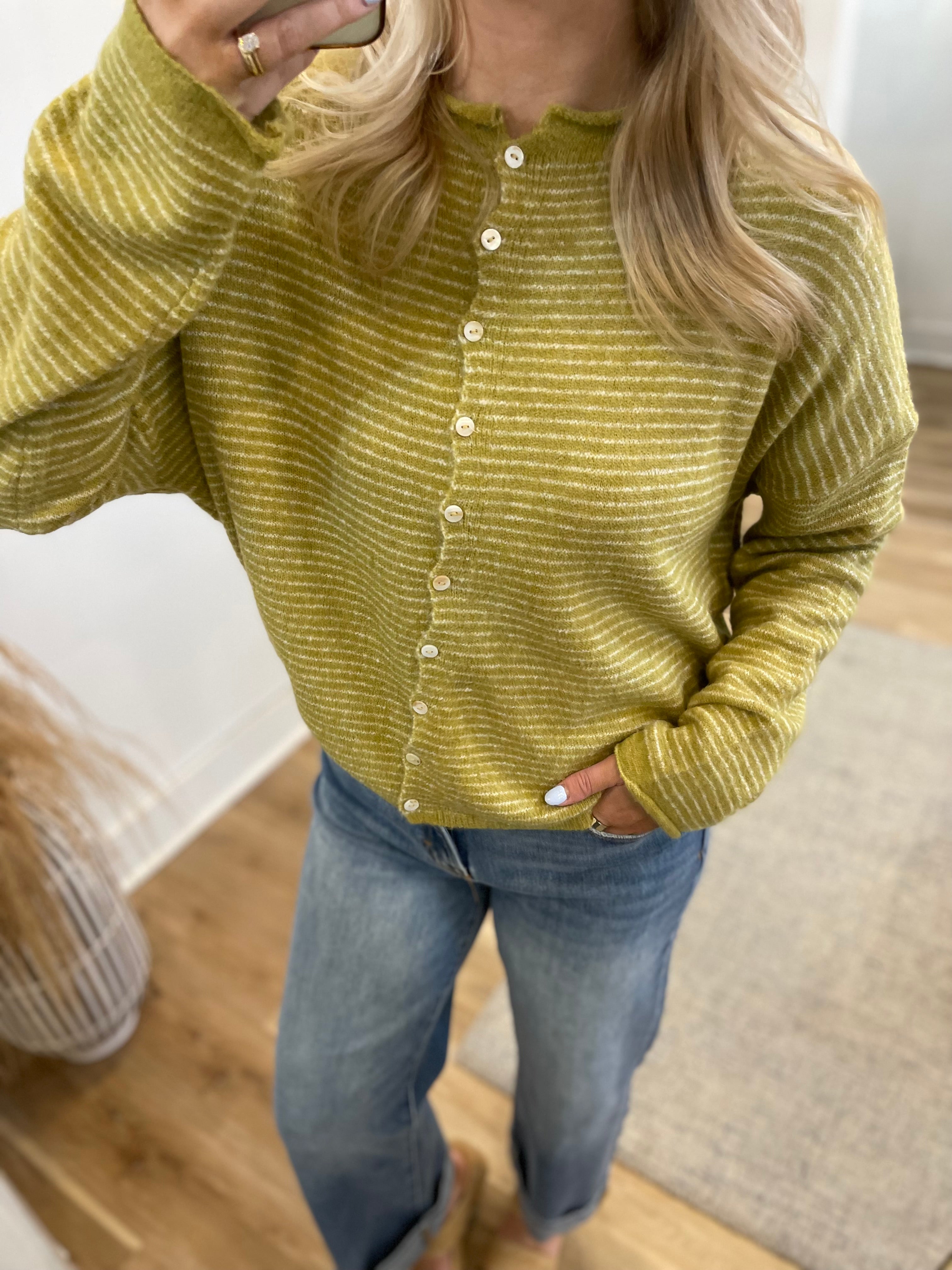 Ella Pin Stripe Cardigan