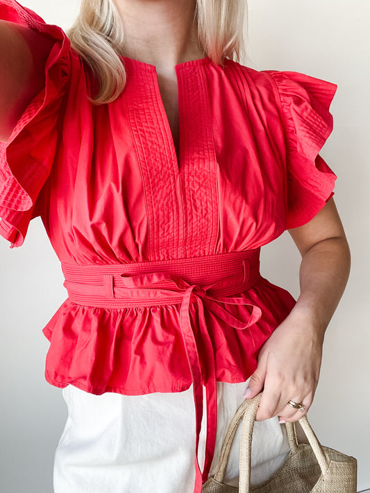 Penny Peplum Top