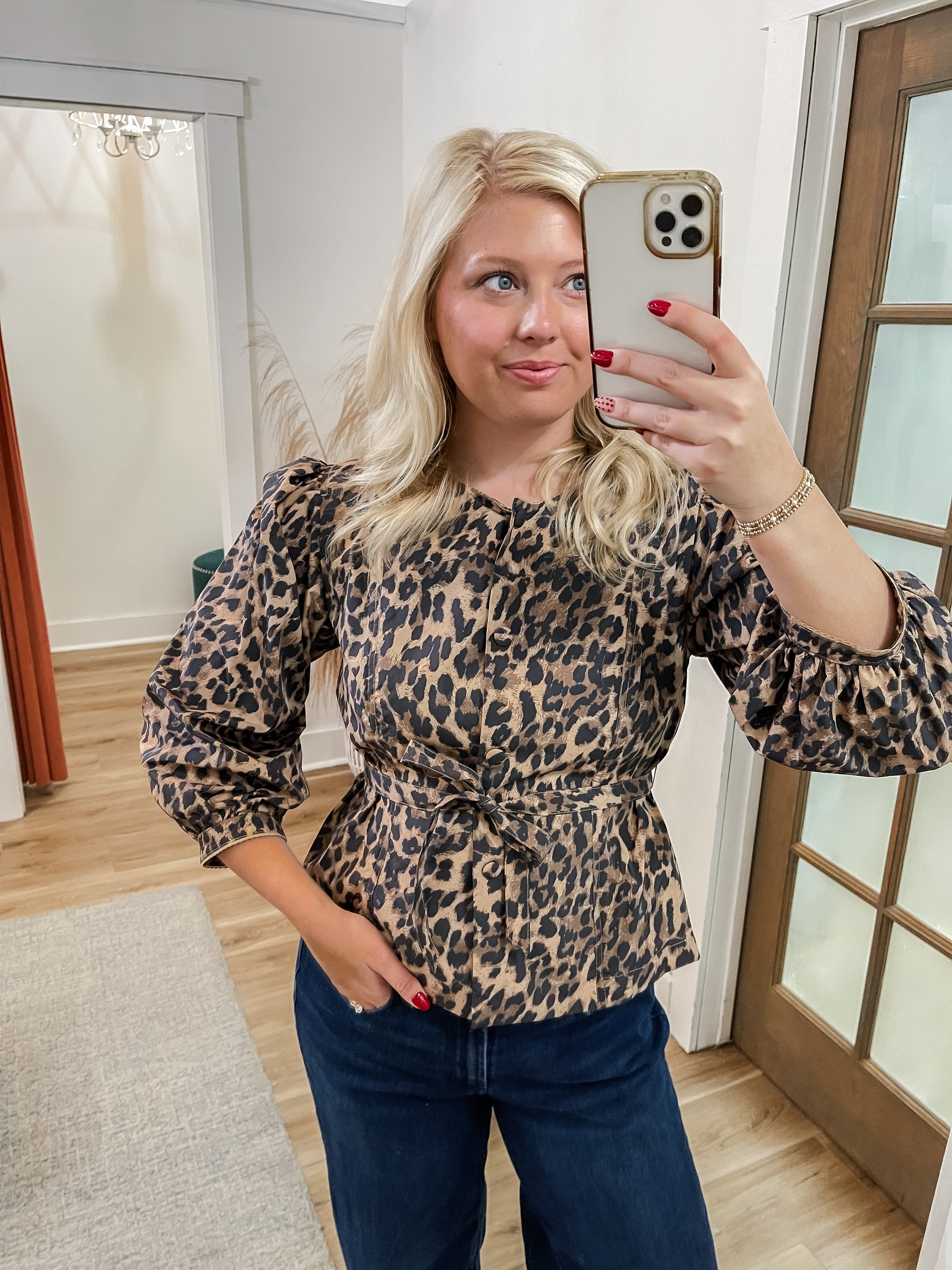 Lonnie Leopard Top