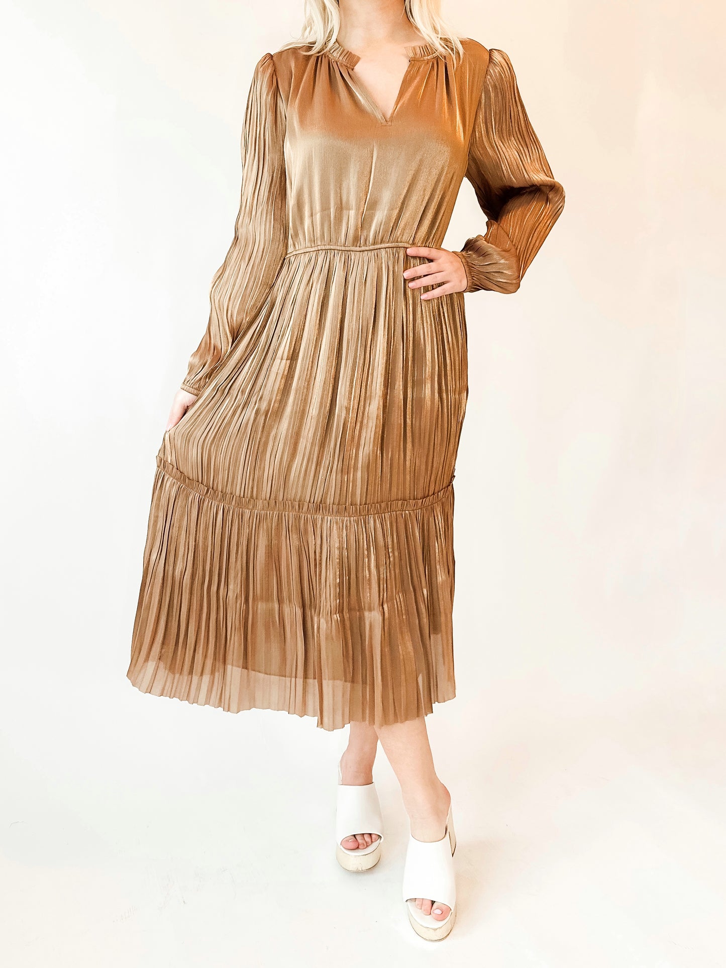 Gold Rush Midi Dress