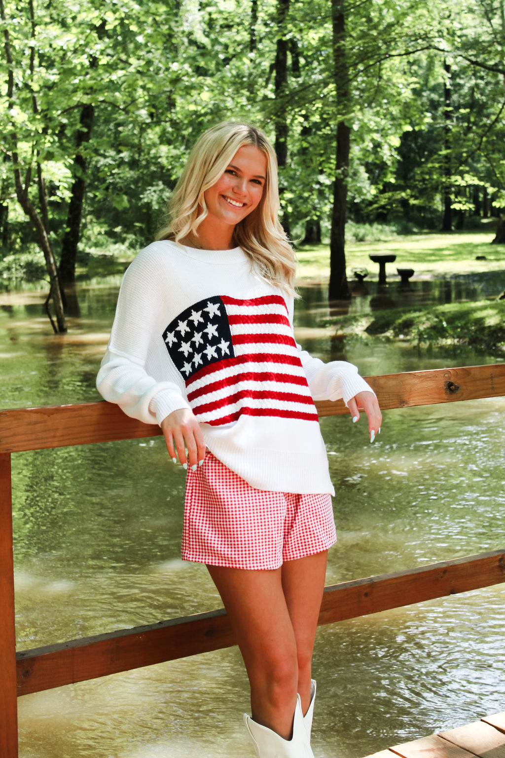American Flag Sweater