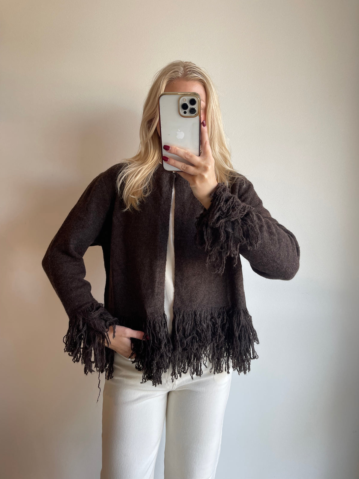 Priscilla Fringe Cardigan