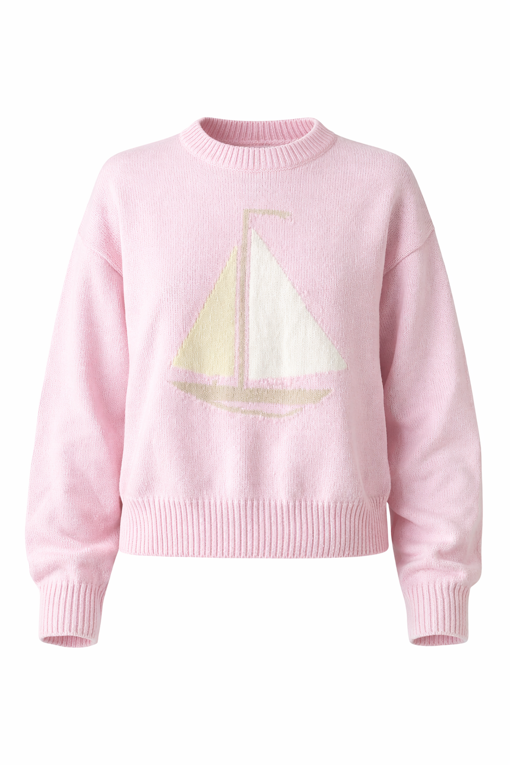 Sailboat Roll Neck Sweater