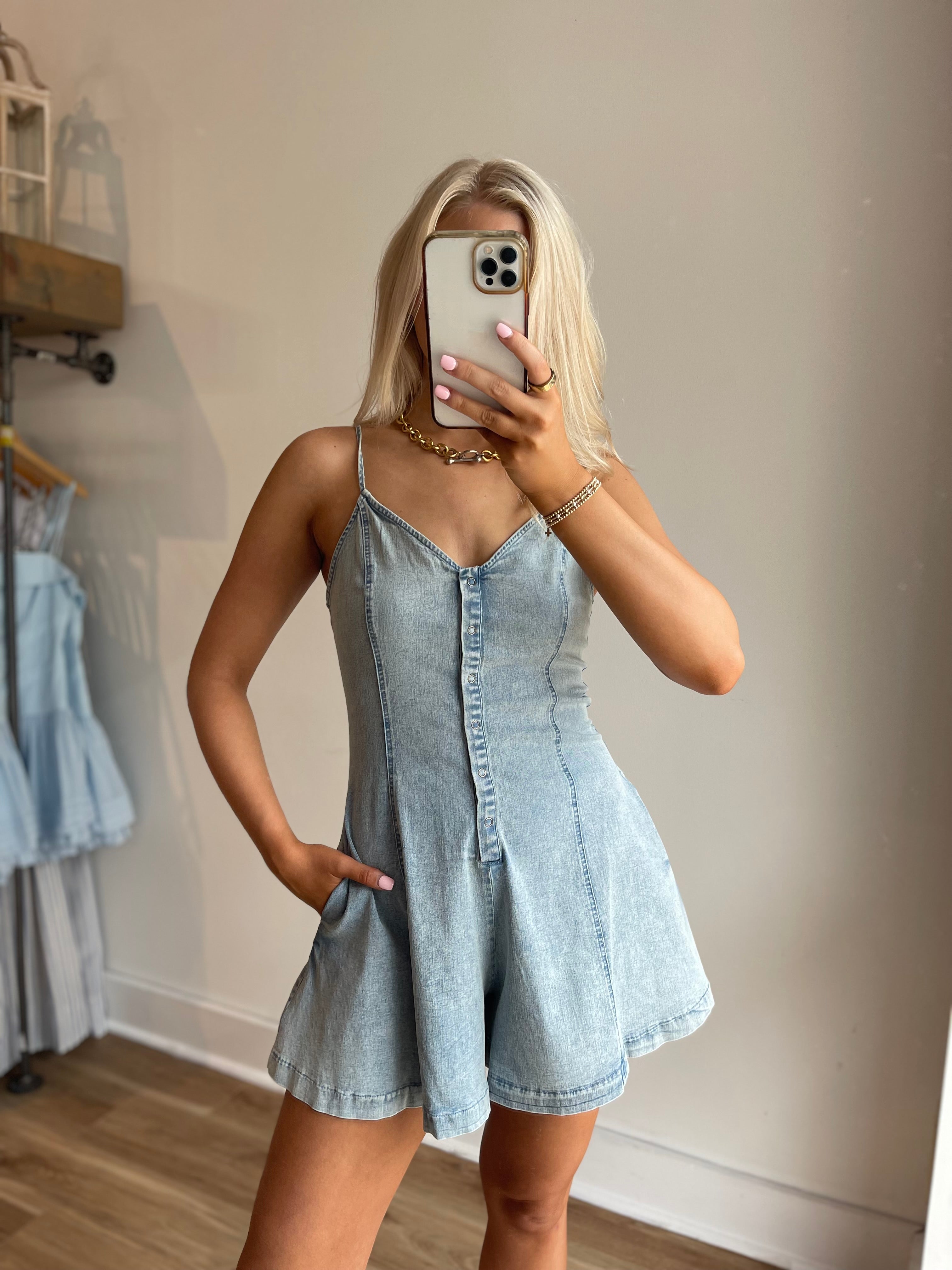 Elliott Denim Romper