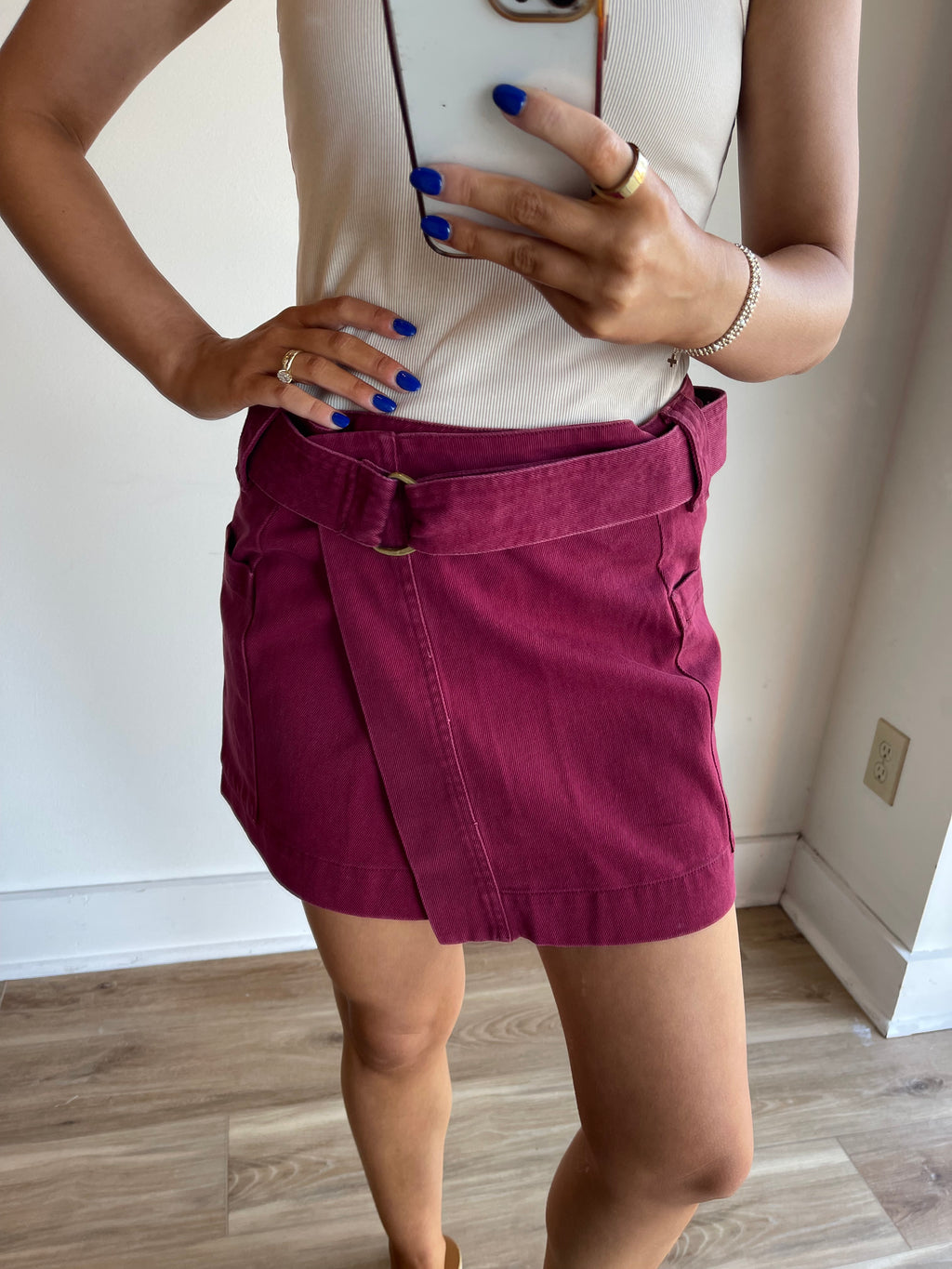 Andrea Denim Mini Skirt