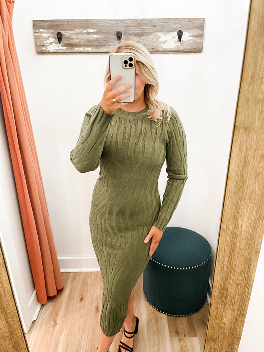 Elara Knit Midi Dress