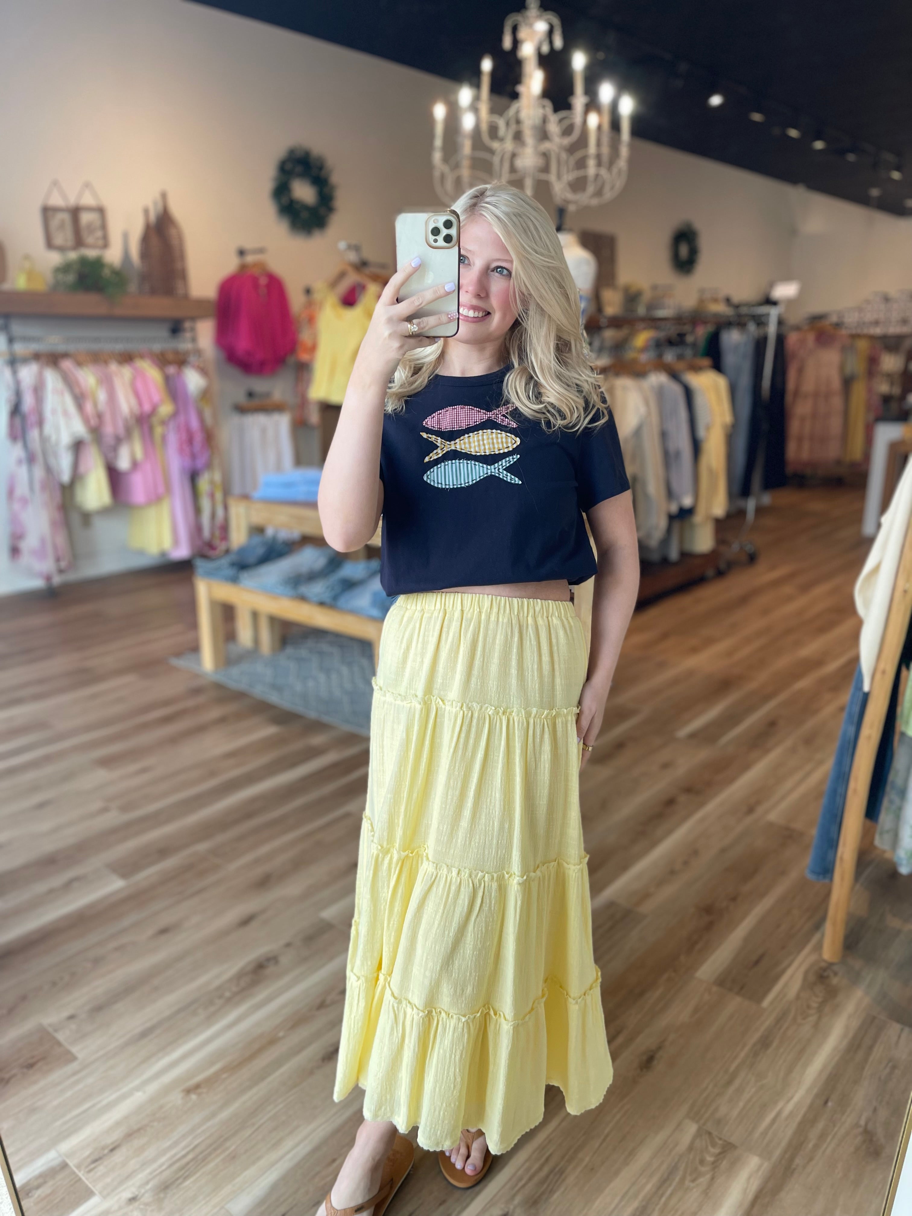 Brooke Tiered Maxi Skirt