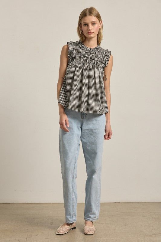 Autumn Gingham Blouse