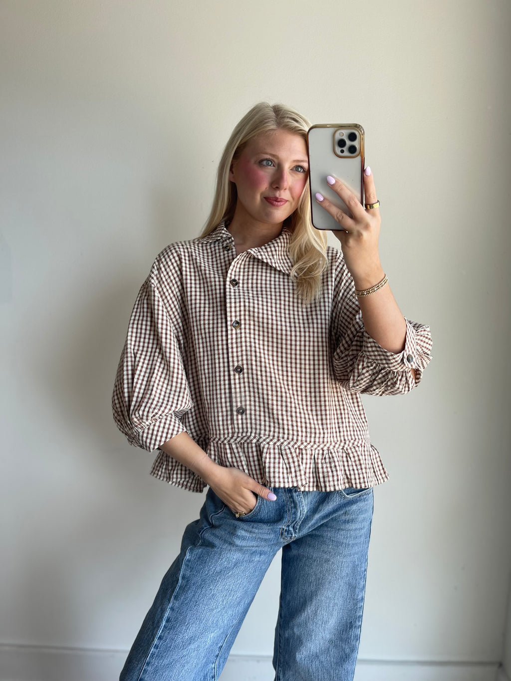 Miller Gingham Top