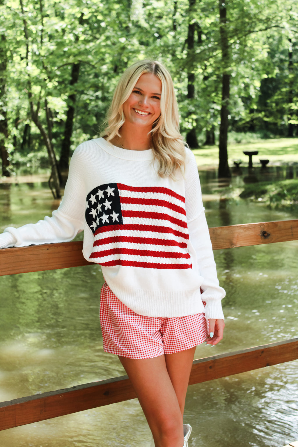 American Flag Sweater