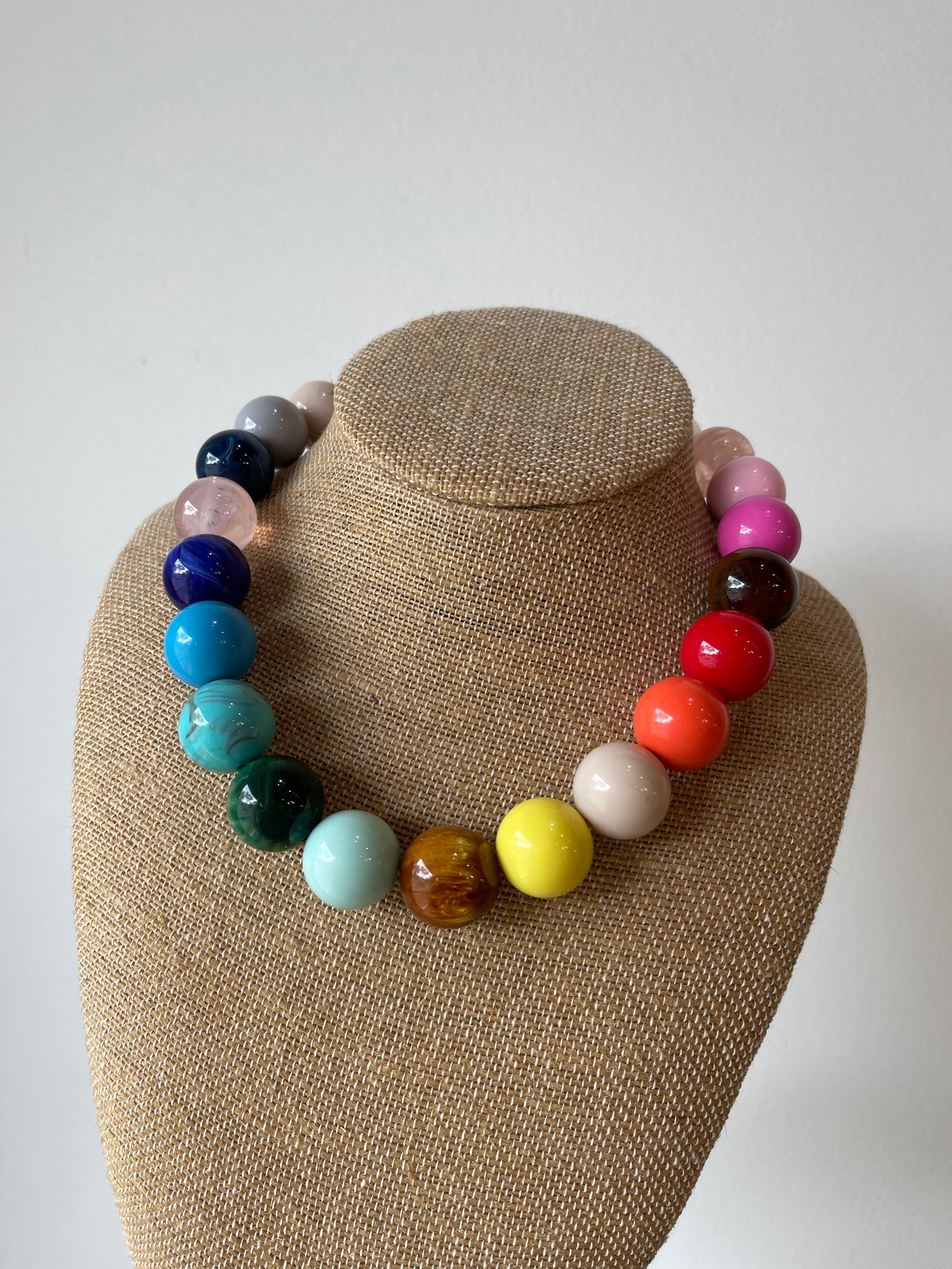 Rainbow Beaded Necklace