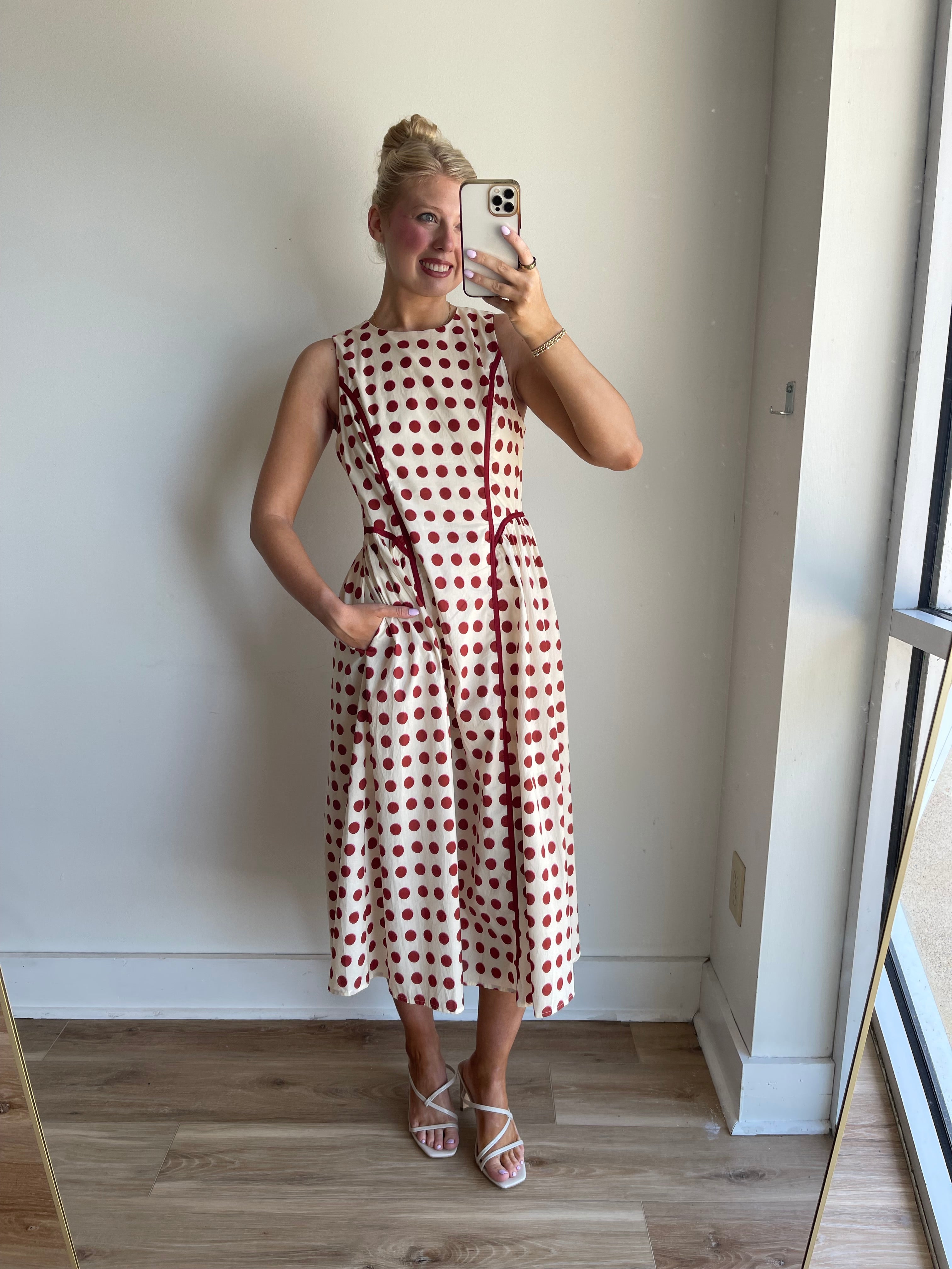 Megan Polka Dot Dress