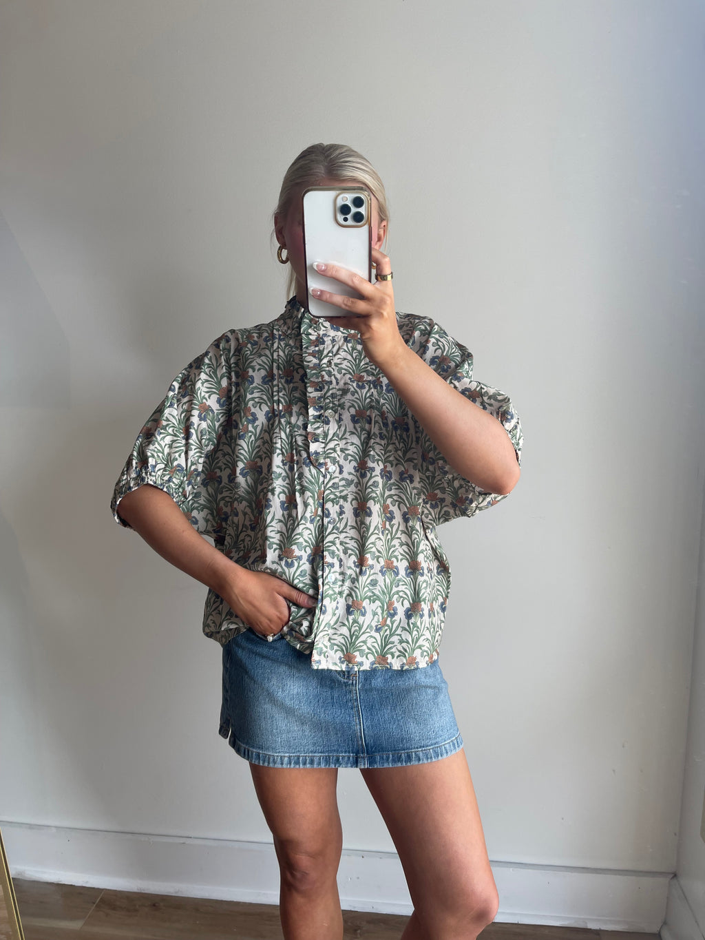 Iris Floral Top