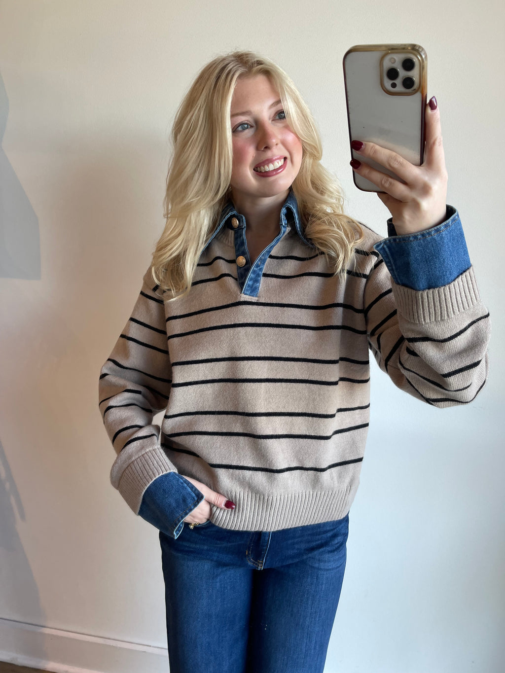 Alaina Striped Sweater