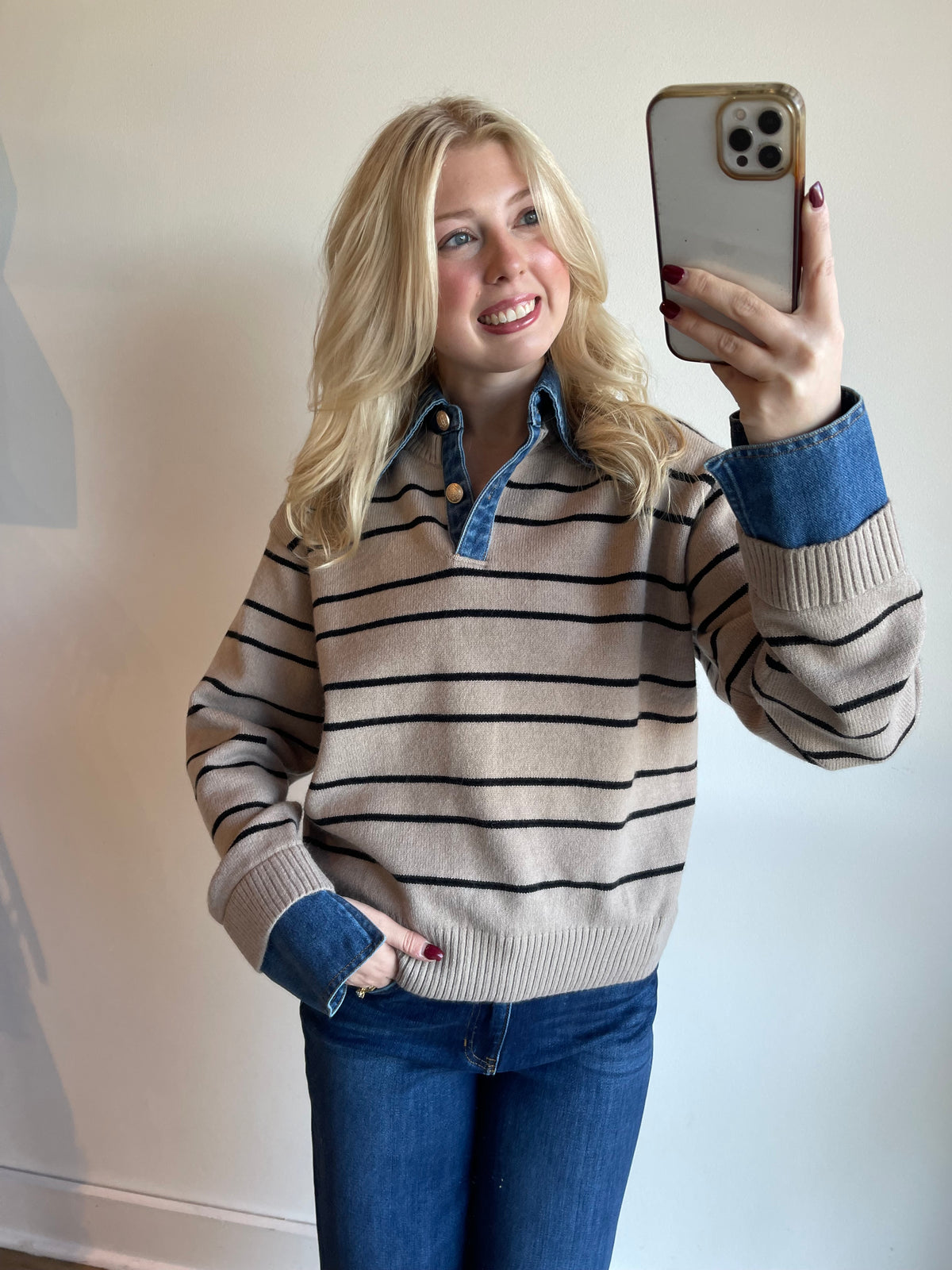 Alaina Striped Sweater