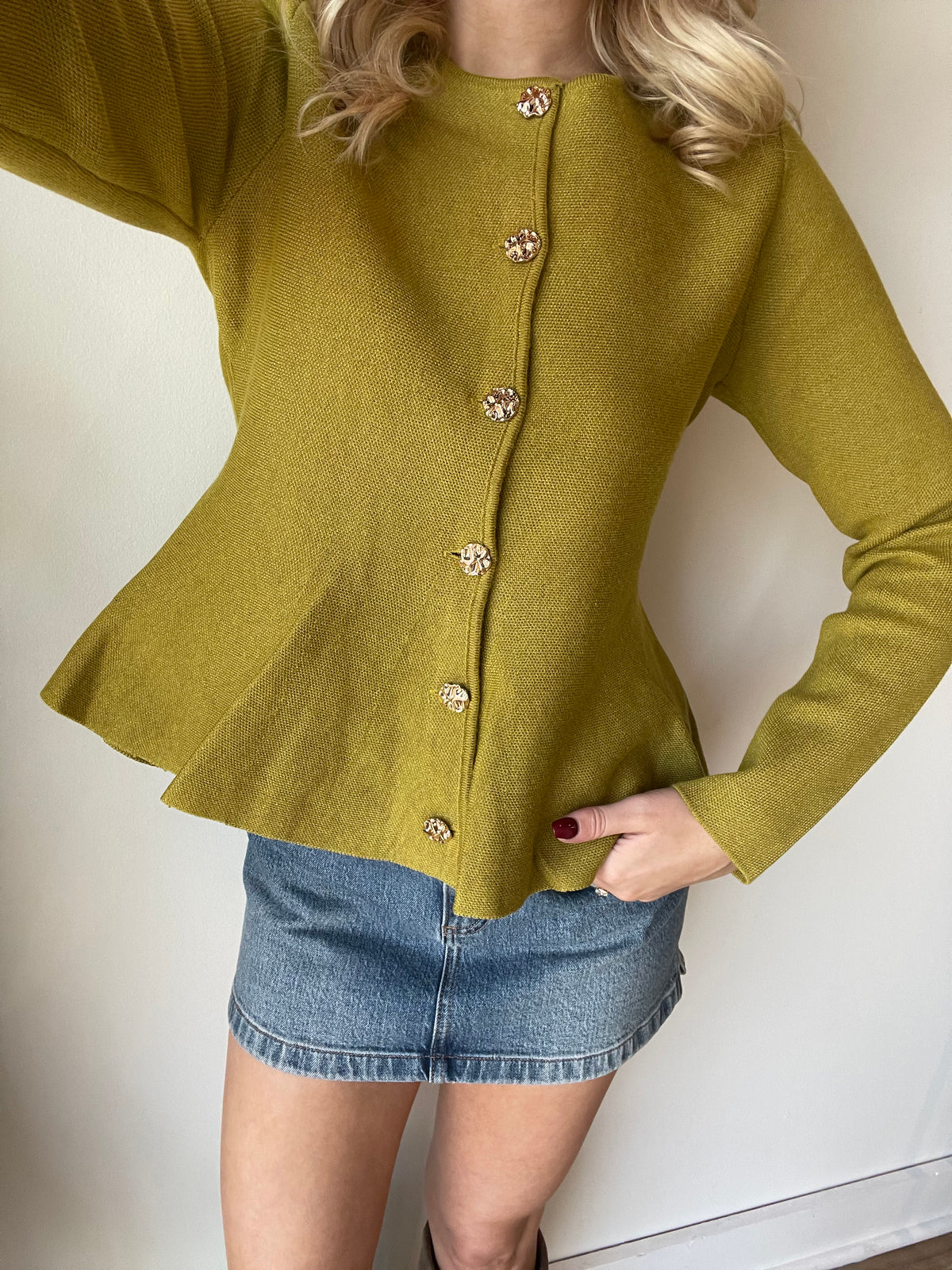 Layla Peplum Cardigan