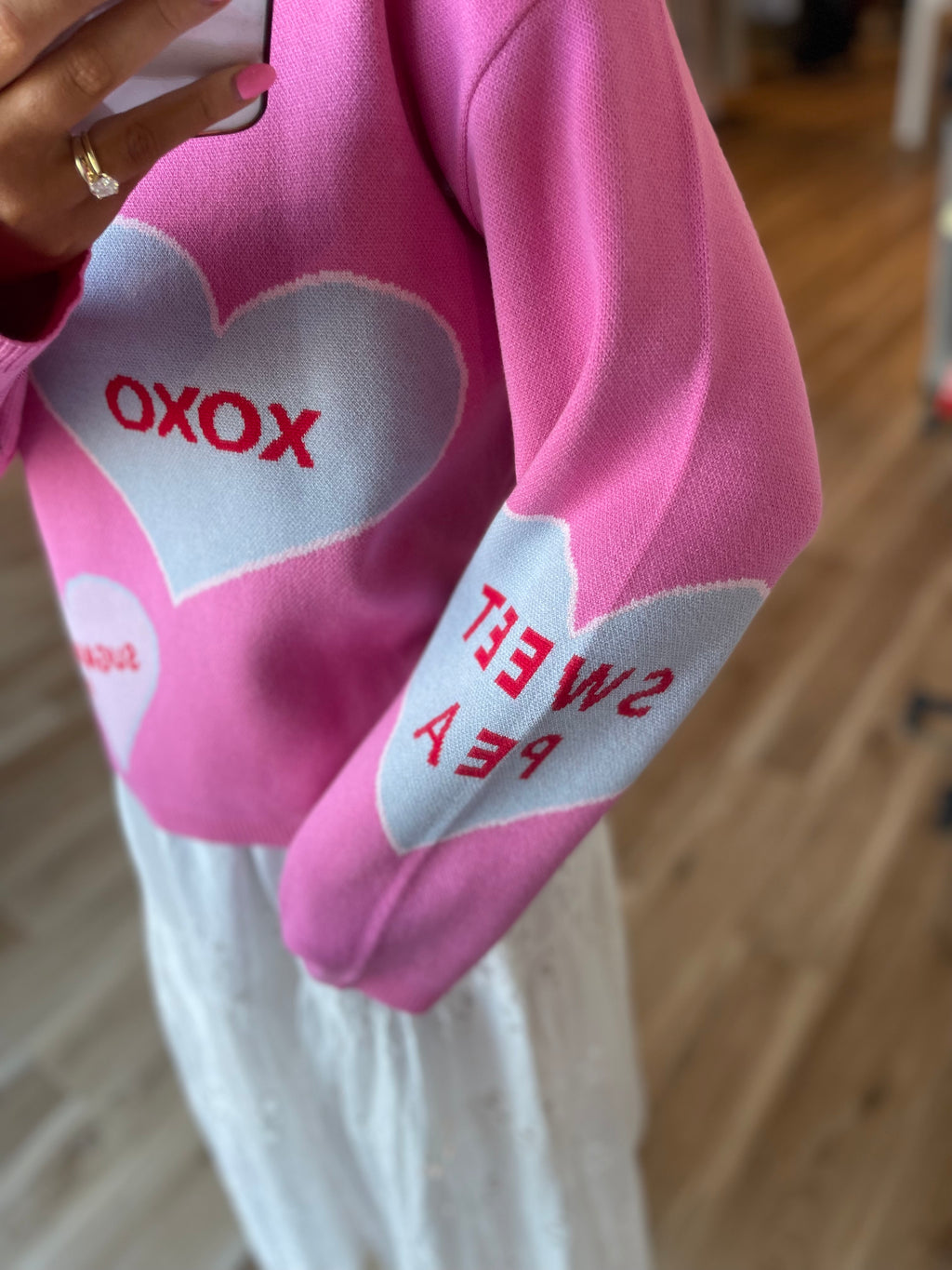 Valeny Candy Heart Sweater