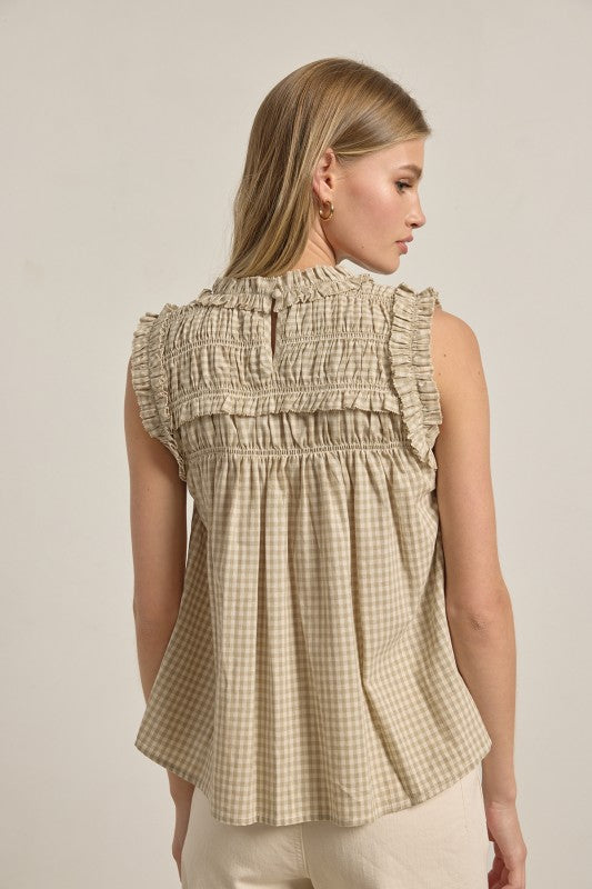Autumn Gingham Blouse