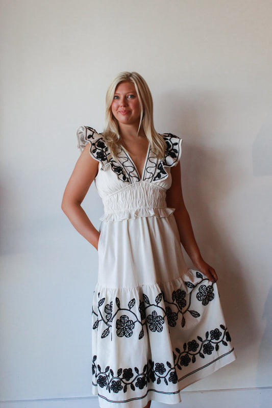 Paisley Midi Dress