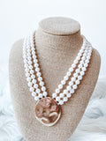 Pendent Marble Bead Necklace