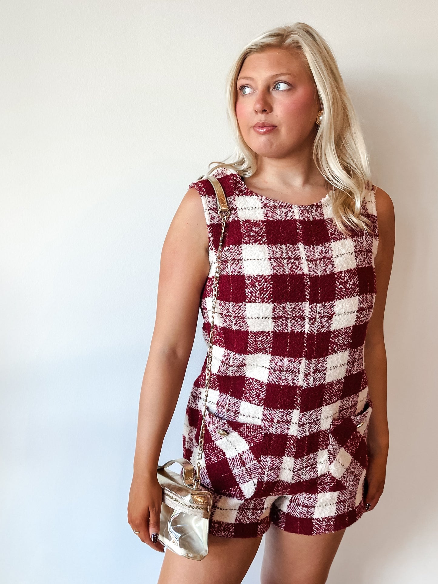 Ella Tweed Romper