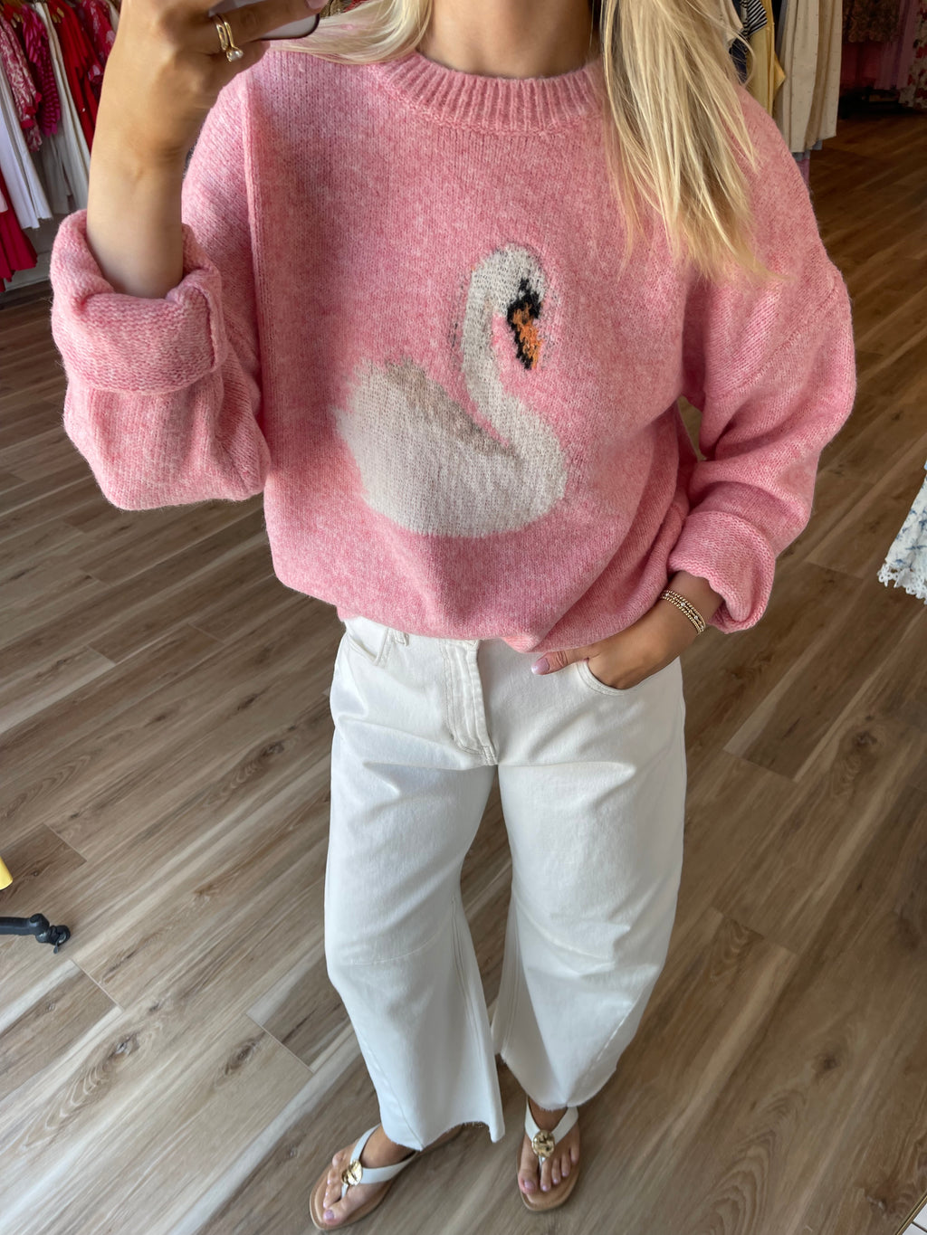 Swan Knit Sweater