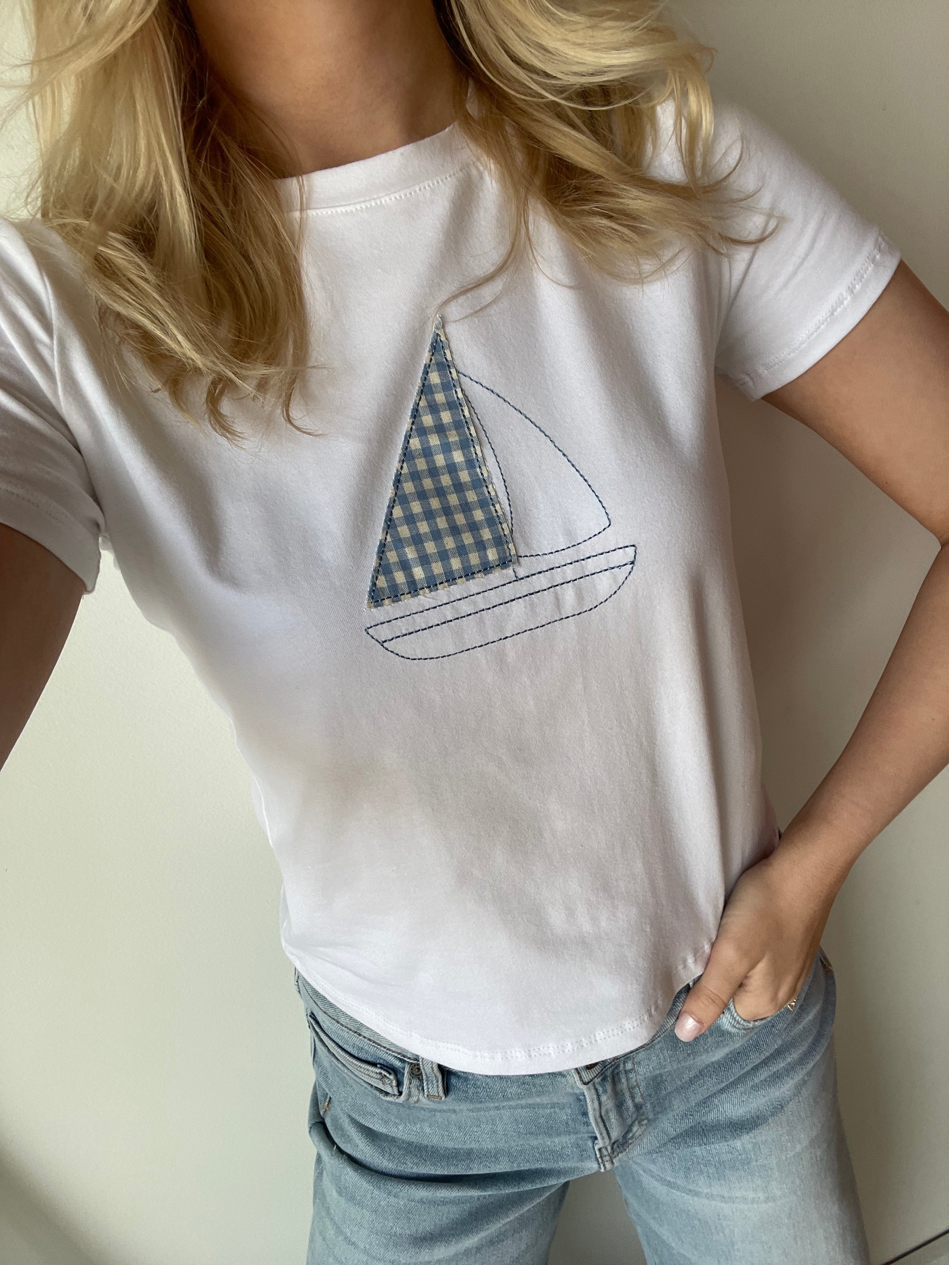 Gingham Sail Tee