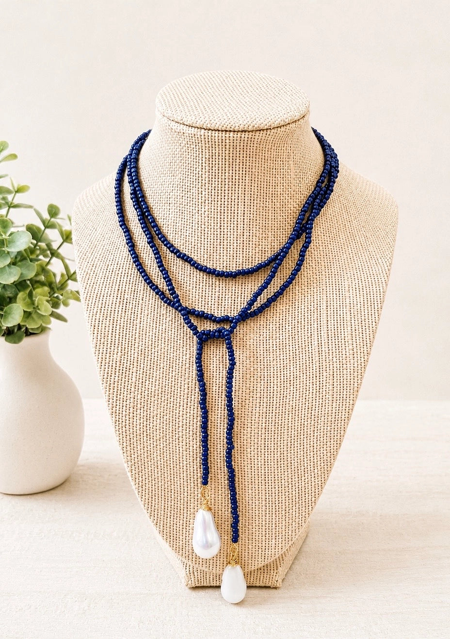 Baroque Pearl Wrap Necklace