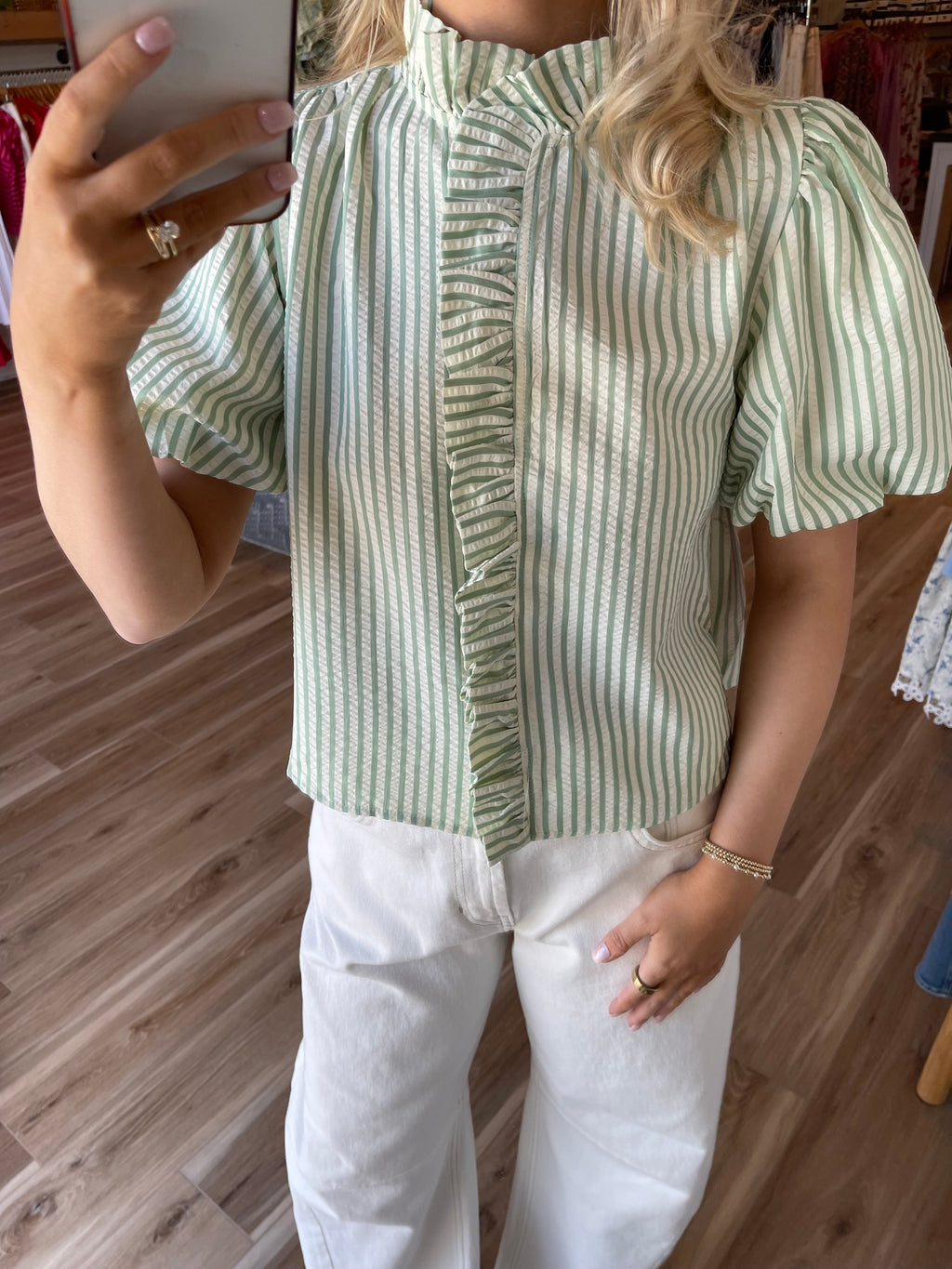 Presleigh Striped Top