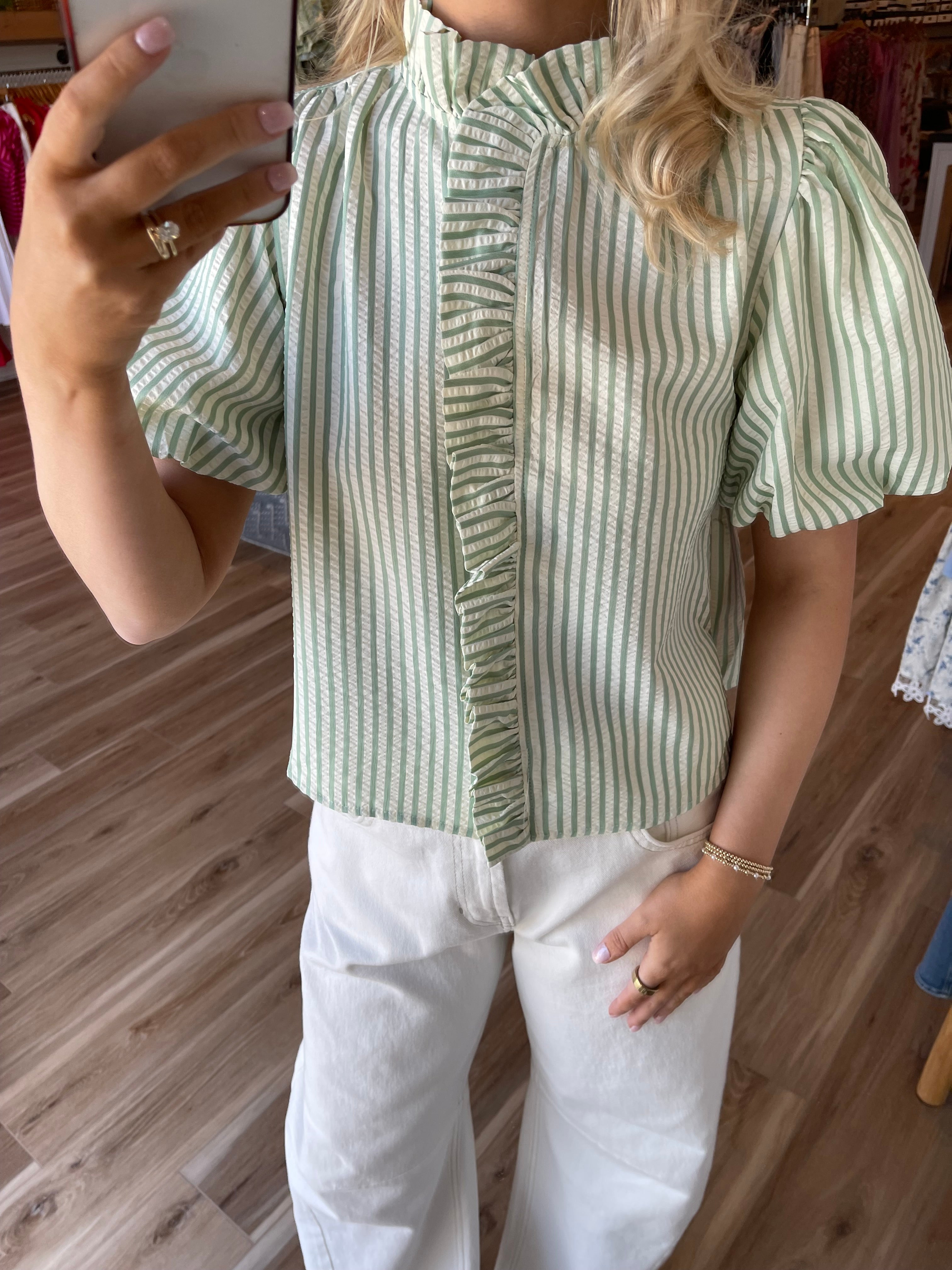 Presleigh Striped Top