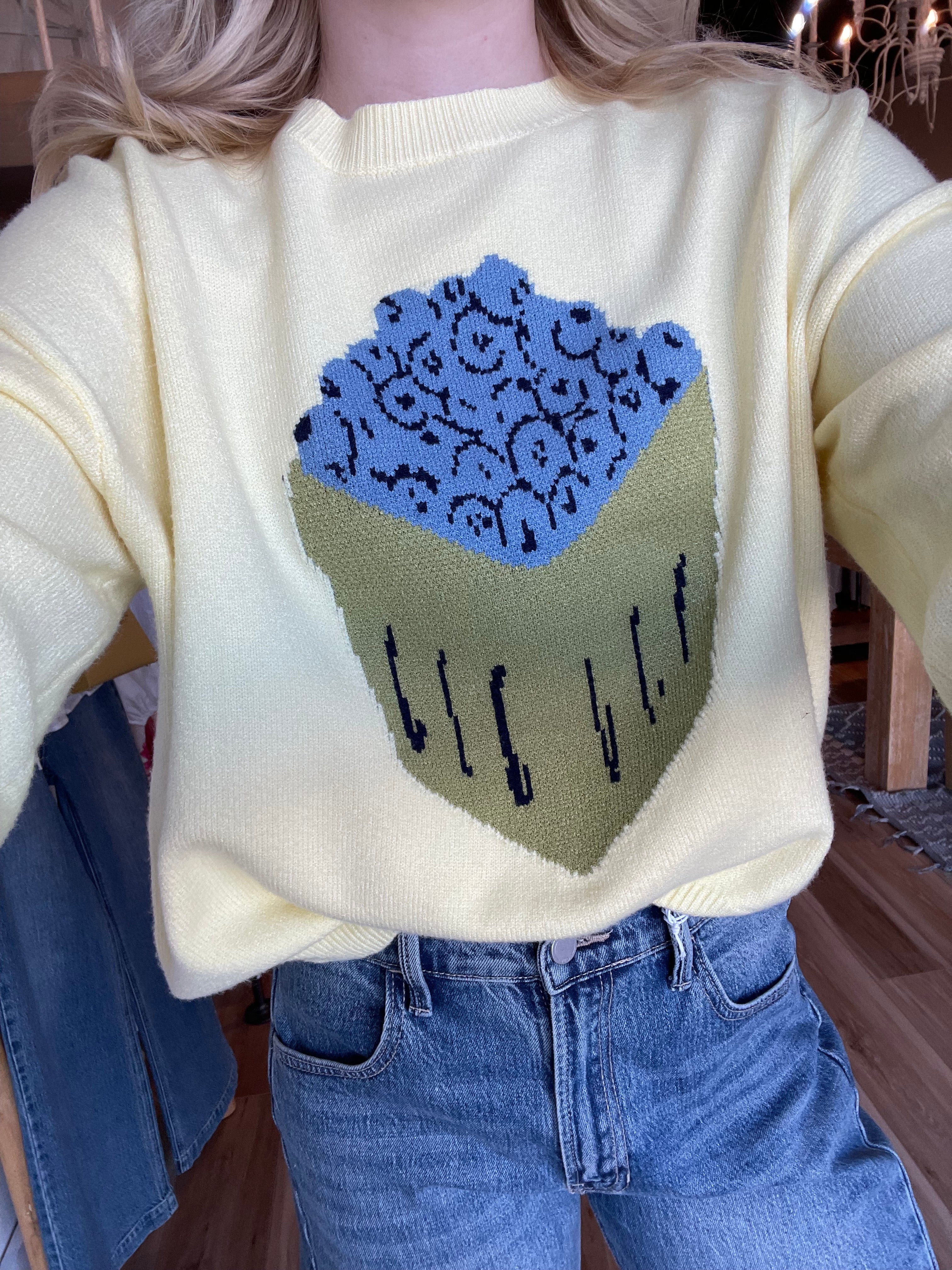 Blueberry Basket Sweater