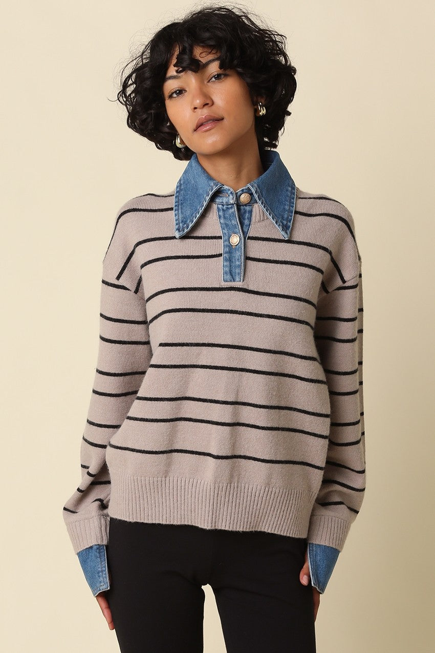 Alaina Striped Sweater