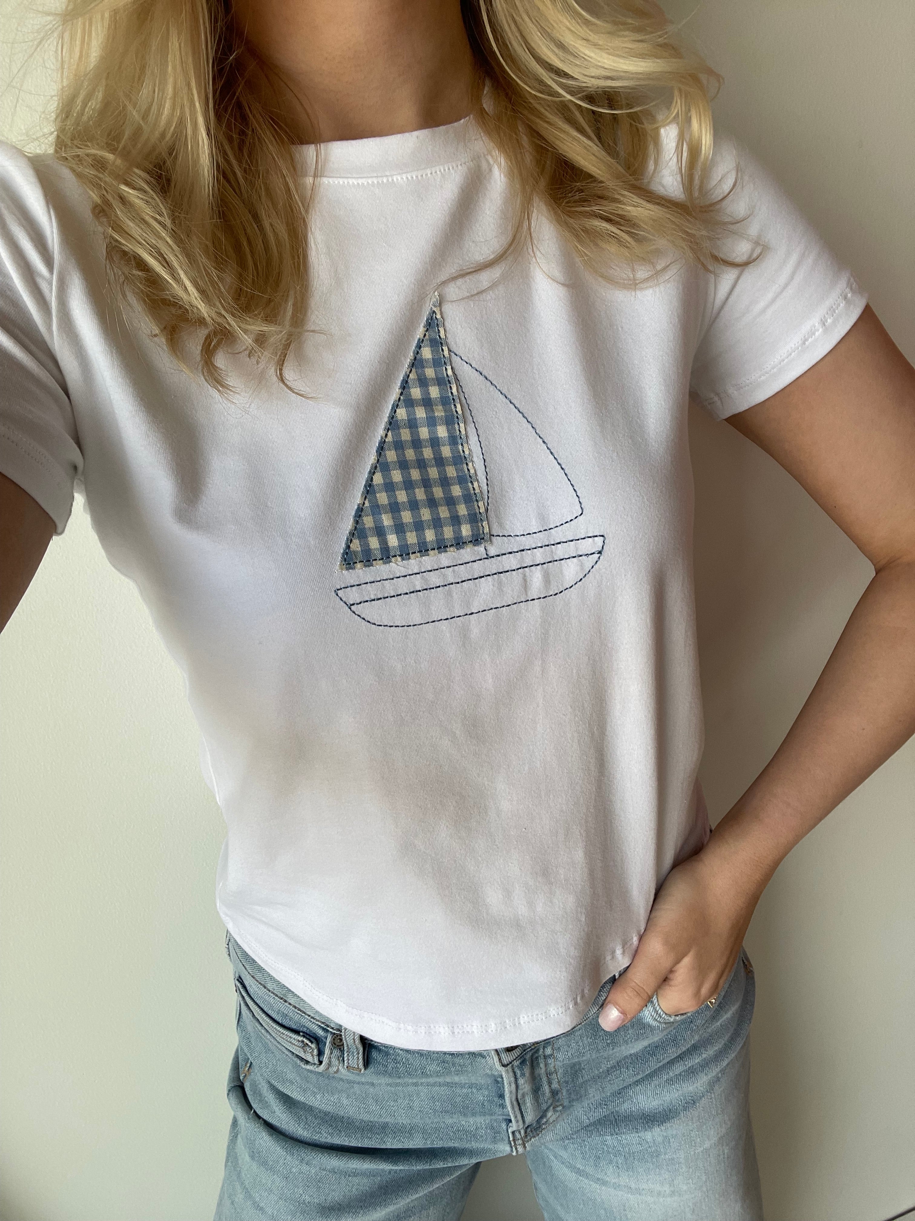 Gingham Sail Tee