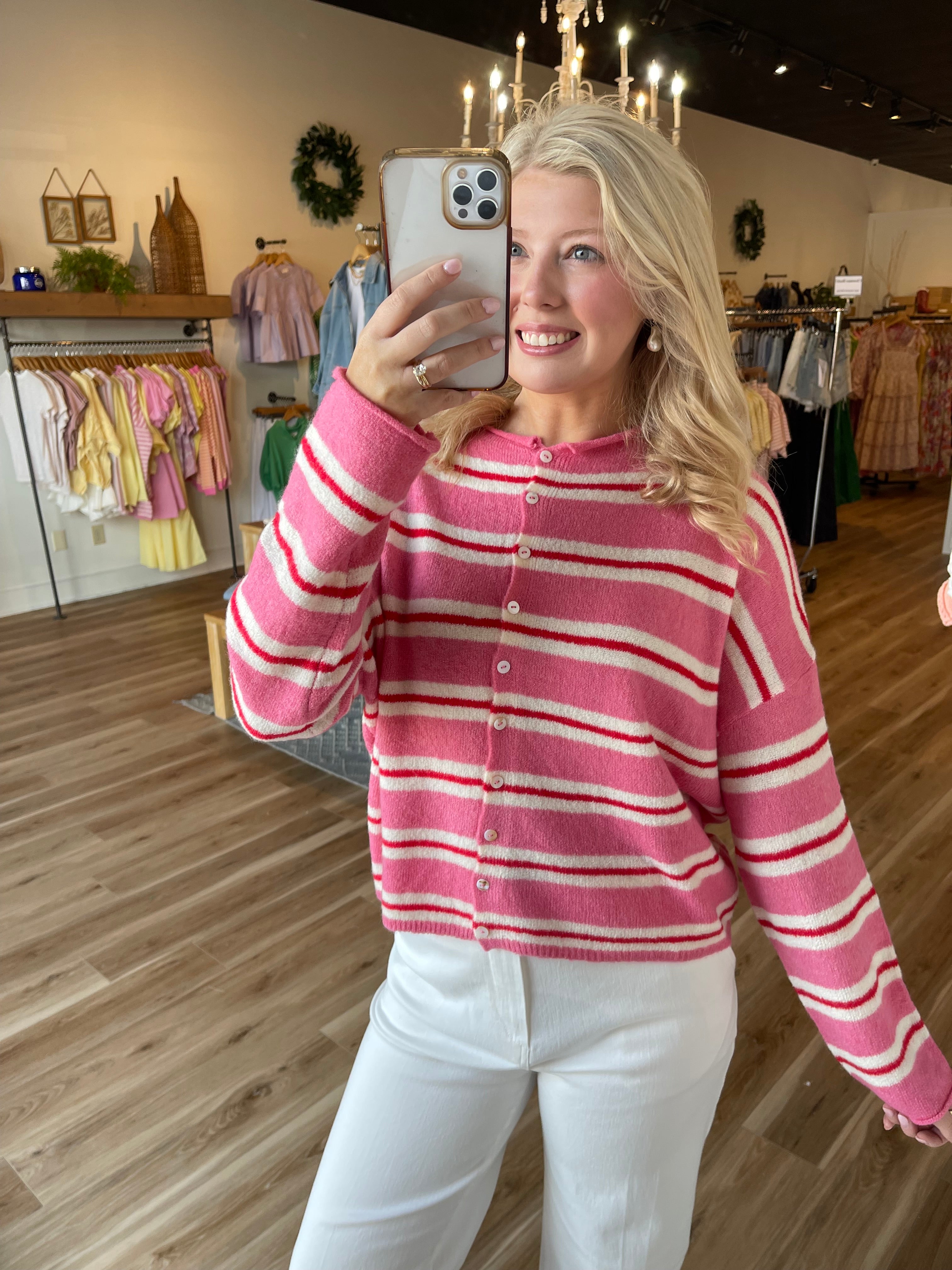 Piper Striped Cardigan