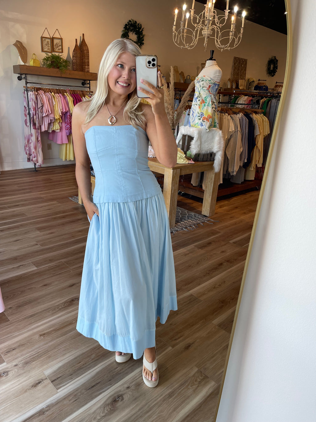 Everleigh Corset Midi Dress