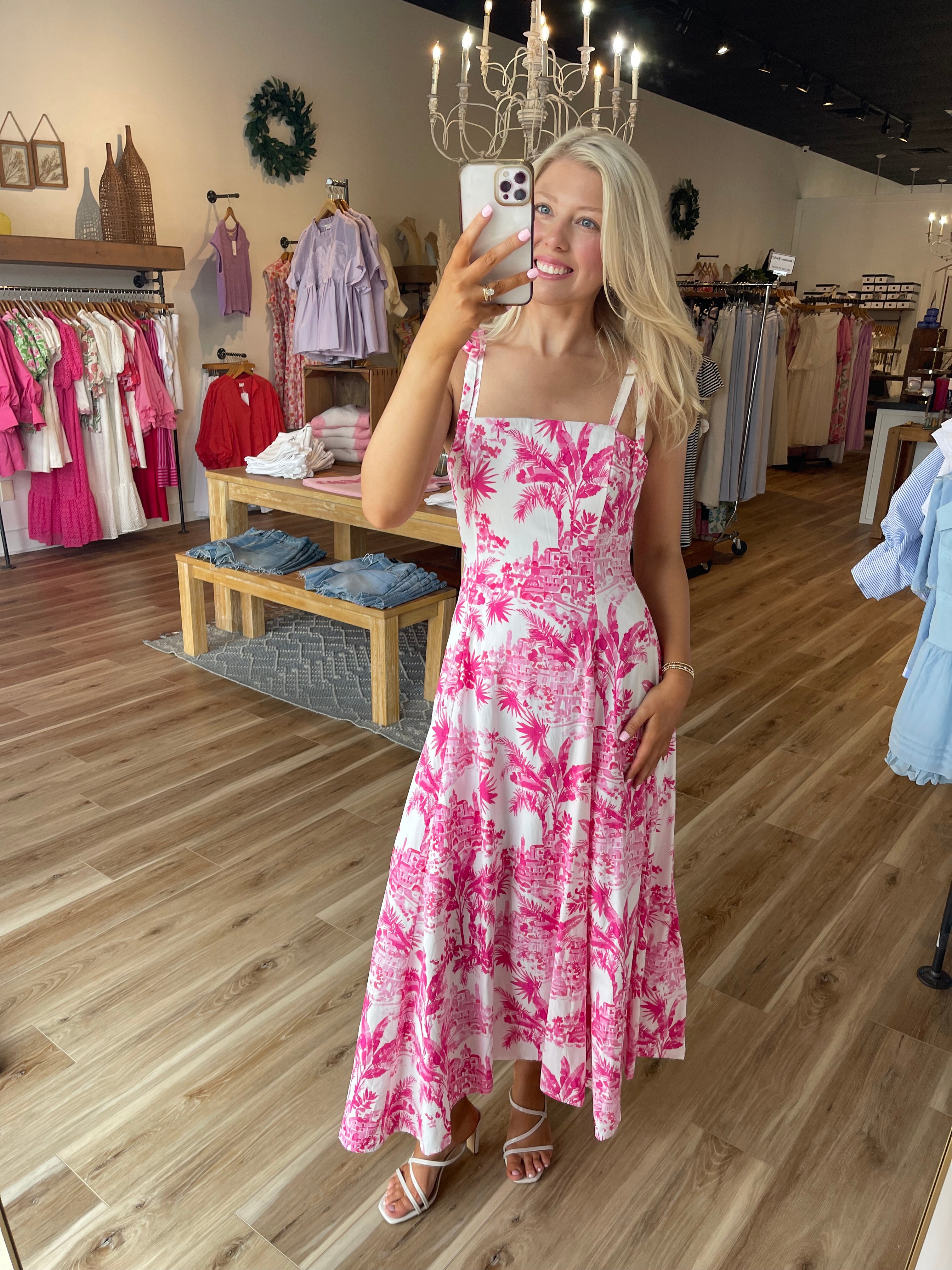 Palm Midi Dress