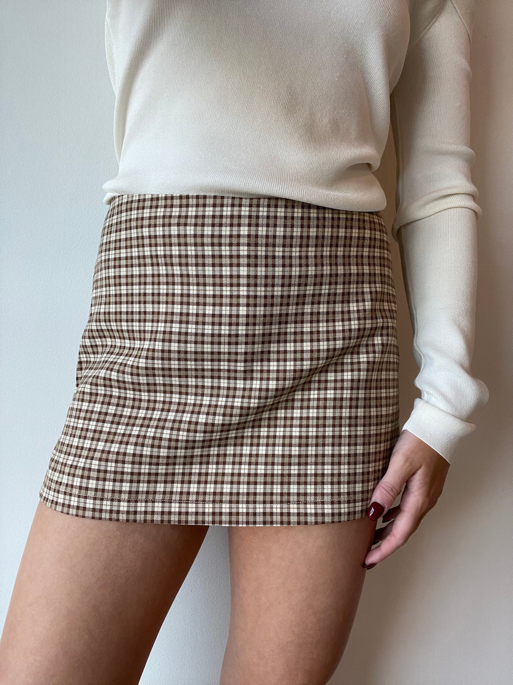 Charlie Checkered Mini Skort