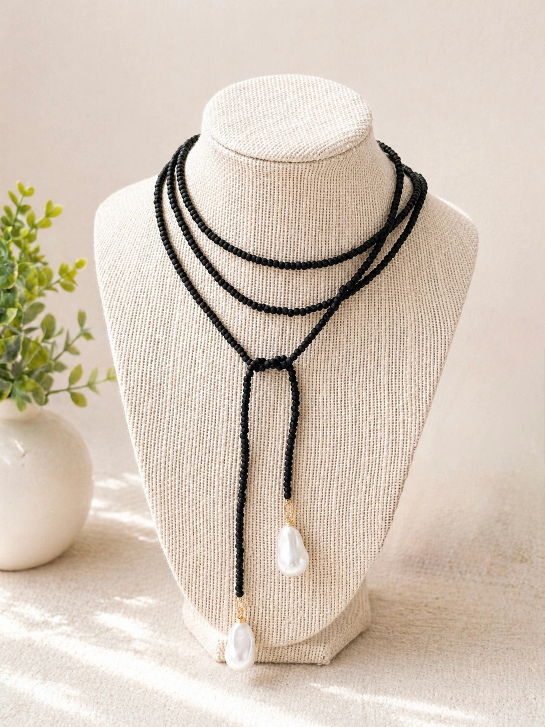 Baroque Pearl Wrap Necklace