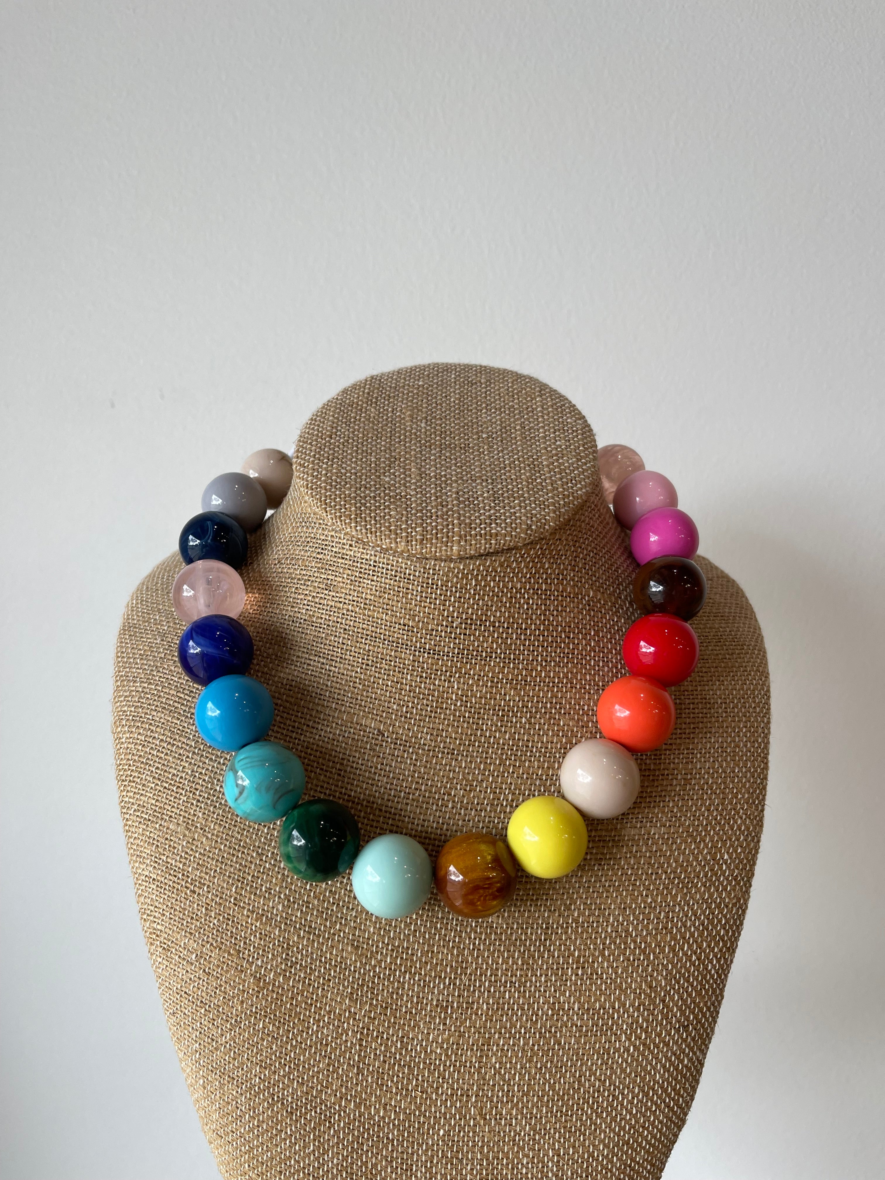 Rainbow Beaded Necklace