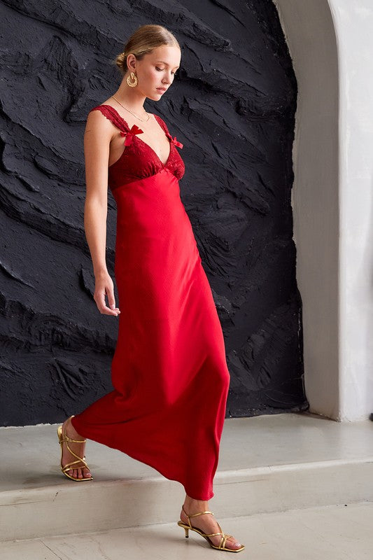 Marla Satin Maxi Dress