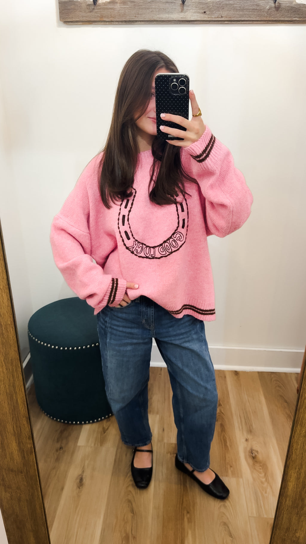 Good Luck Horseshoe Sweater