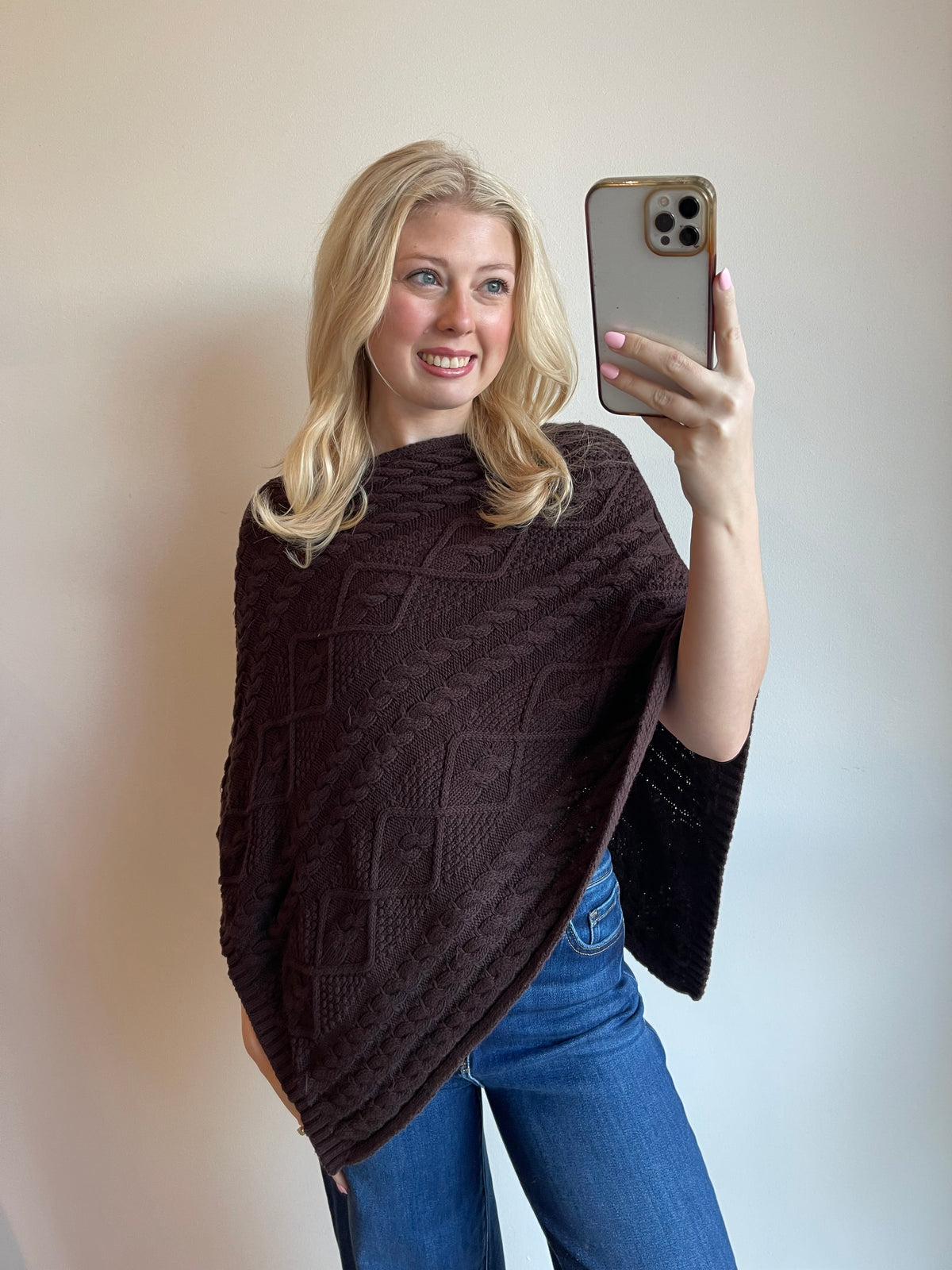 Mila Poncho Sweater Top